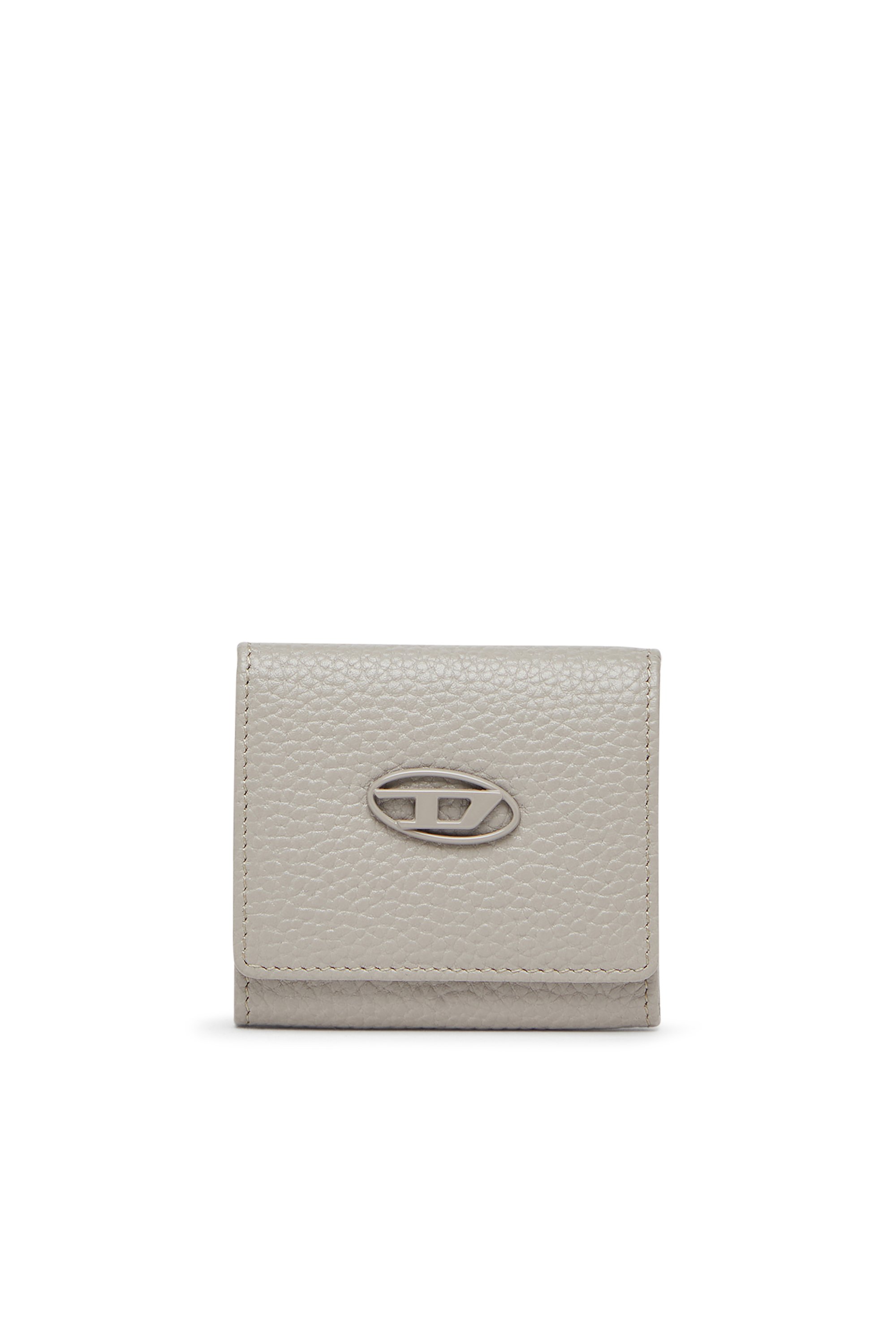 Diesel - HISSU EVO COIN CASE, Male's Coin purse in grainy leather in グレー - 1