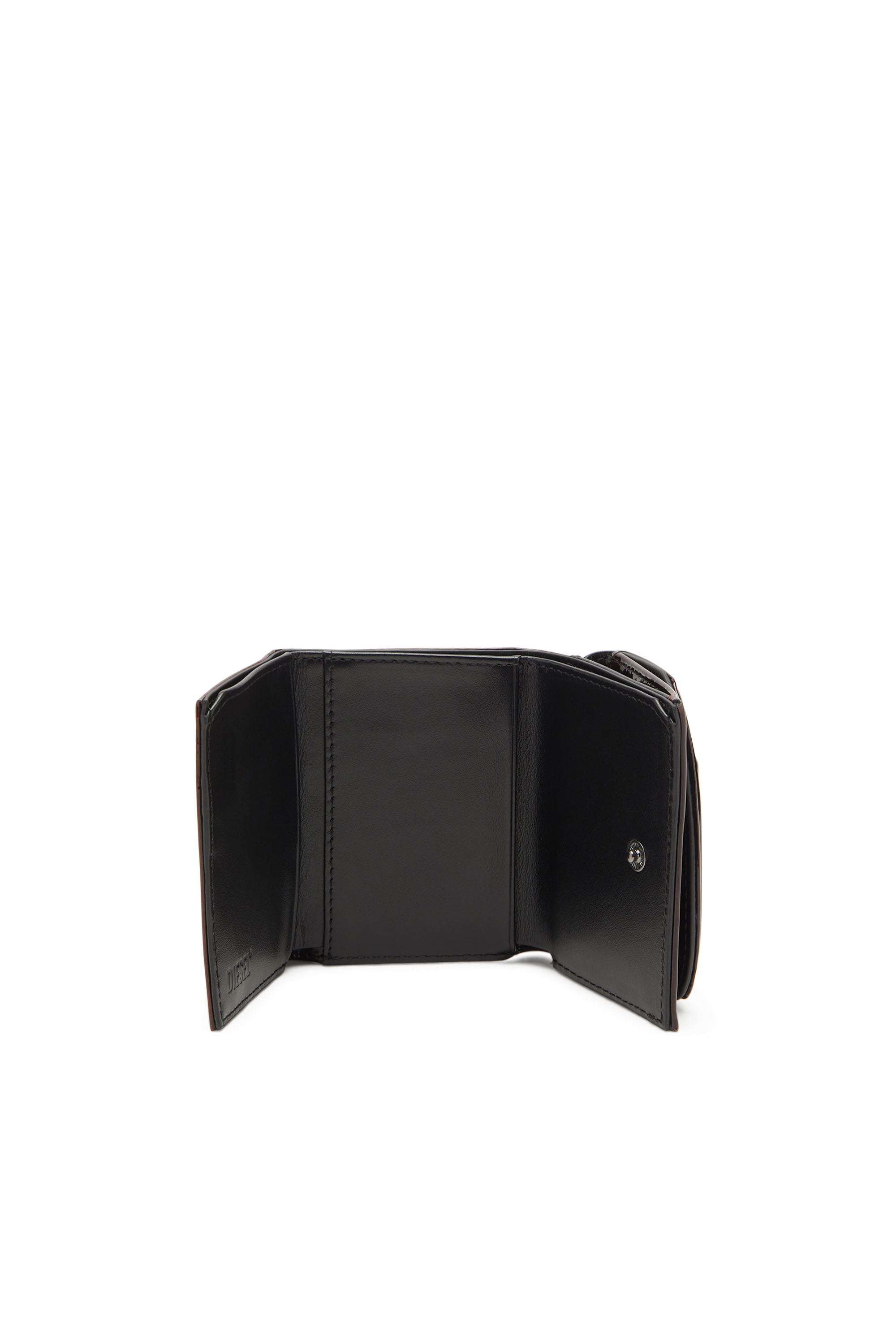 Diesel - 1DR  TRI FOLD COIN XS II, Female's Tri-fold wallet in liquid PU in バーガンディー - 3