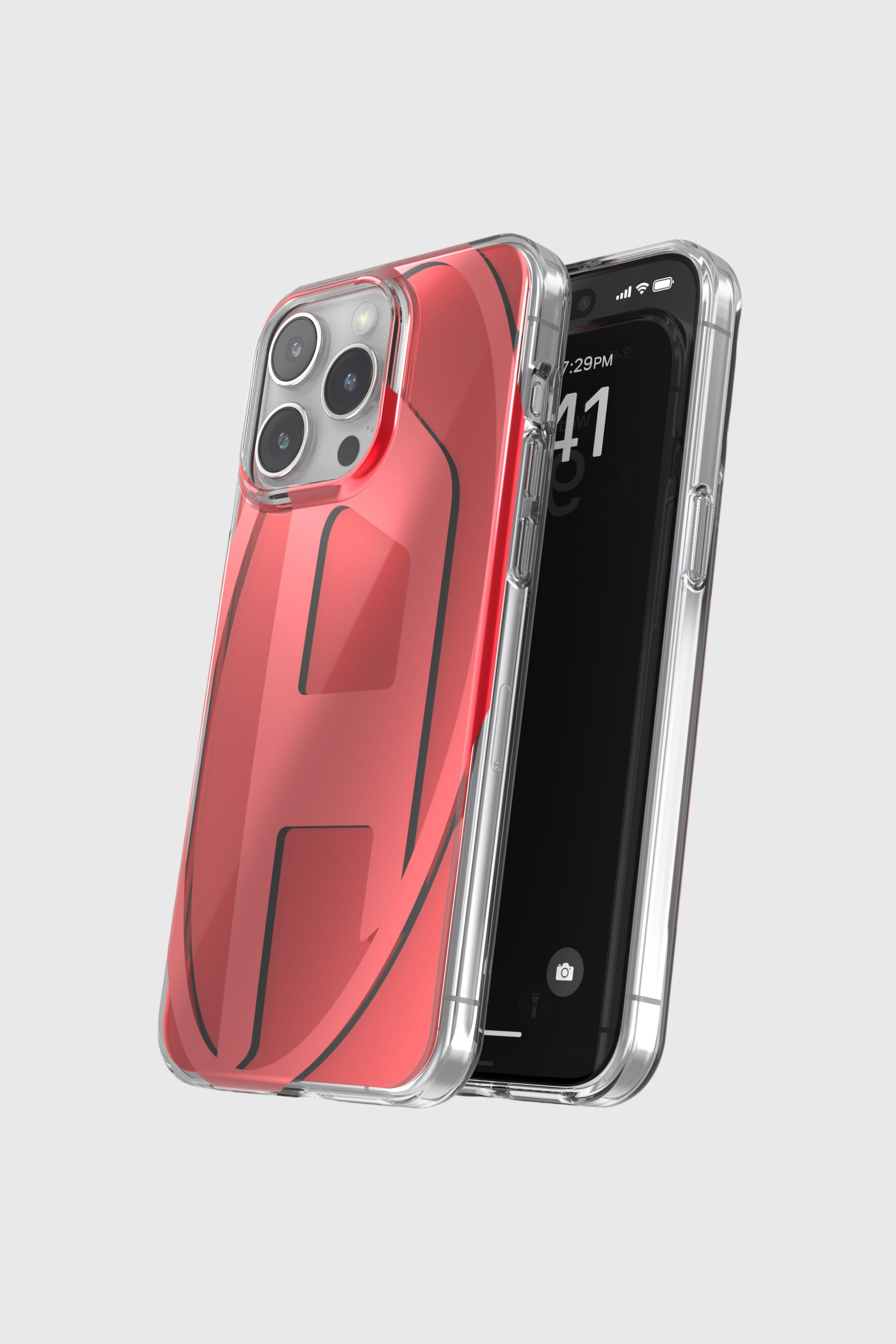 Diesel - 60045 AOP CASE, Unisex's iPhone 15 Pro Max in レッド - 4