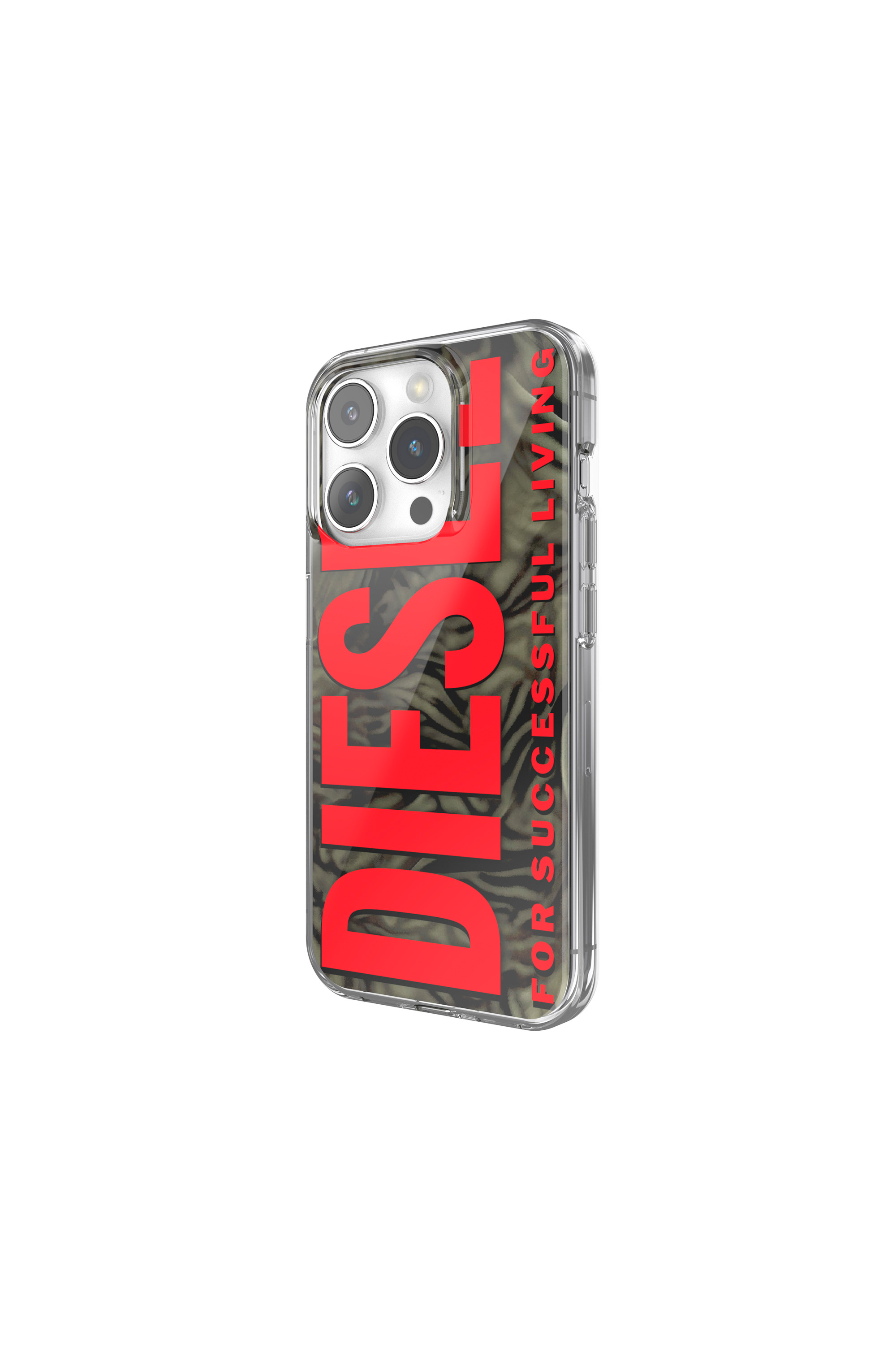 Diesel - 60048 AOP CASE, Unisex's iPhone 15 Pro in レッド/グリーン - 4