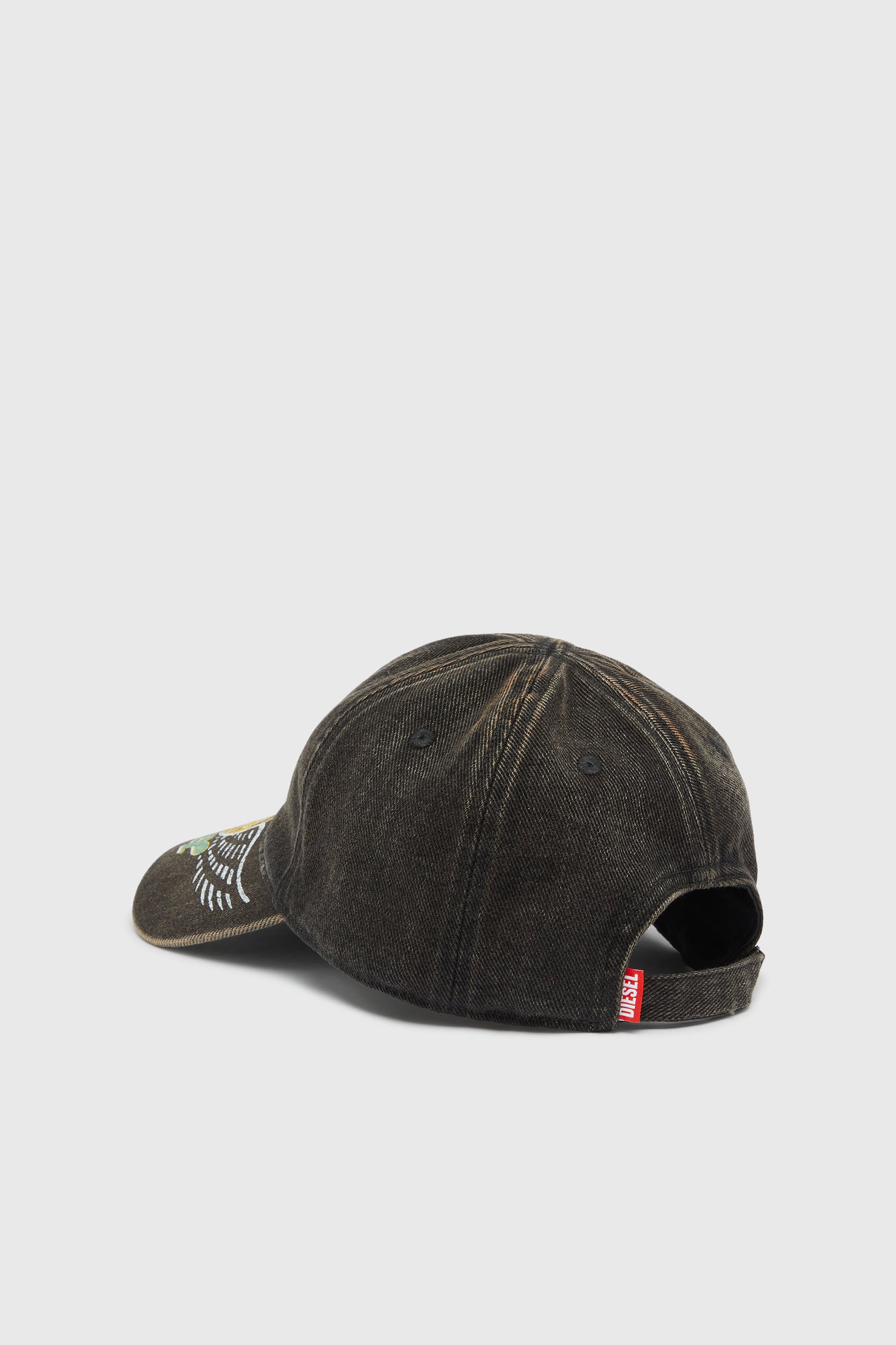 Diesel - C-ZANZY, Male's Baseball cap in treated denim in ブラック - 2