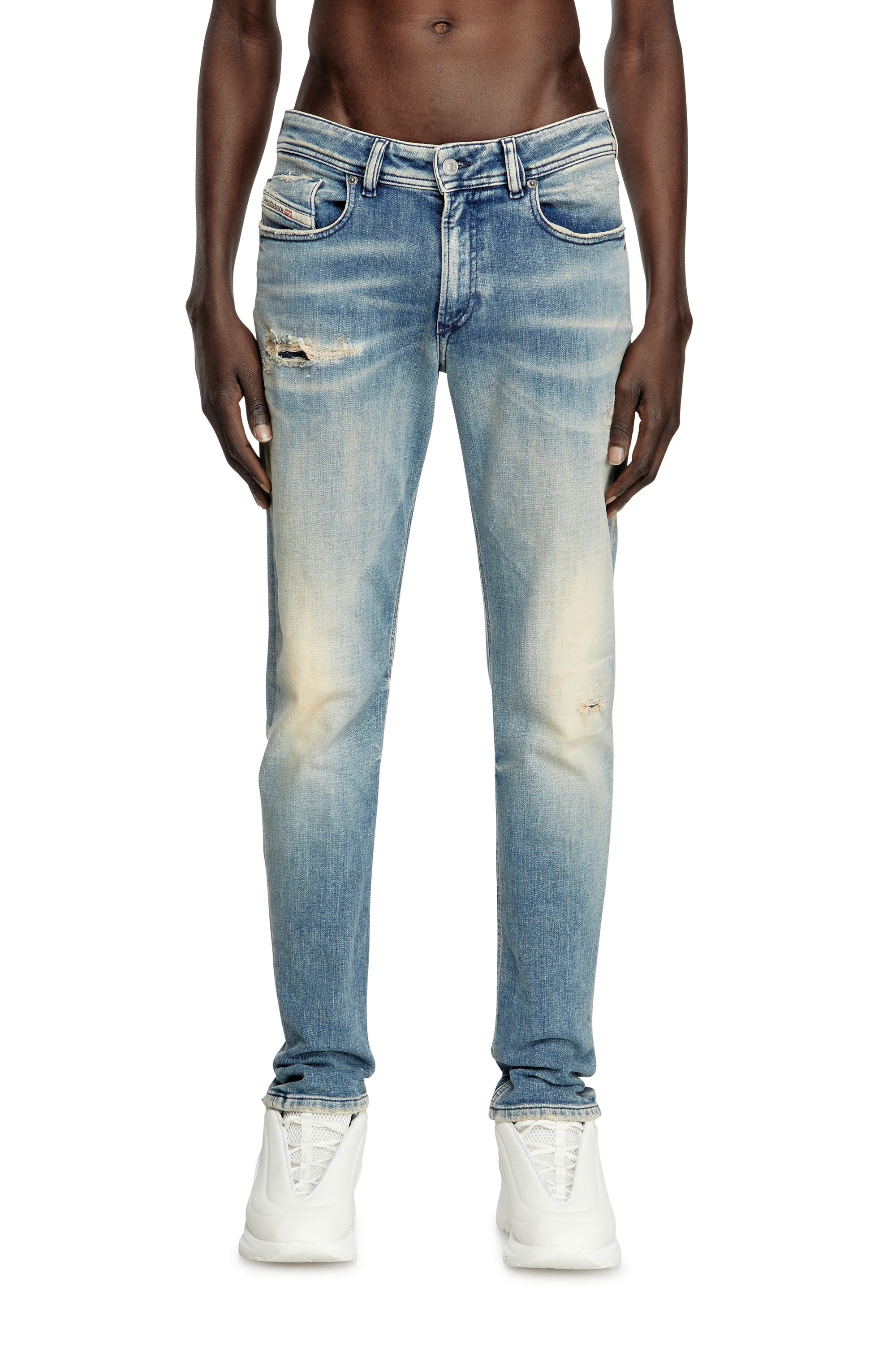 Skinny Jeans 1979 Sleenker 09K58, ライトブルー Diesel - Male's Skinny Jeans 1979 Sleenker 09K58, ライトブルー - 3