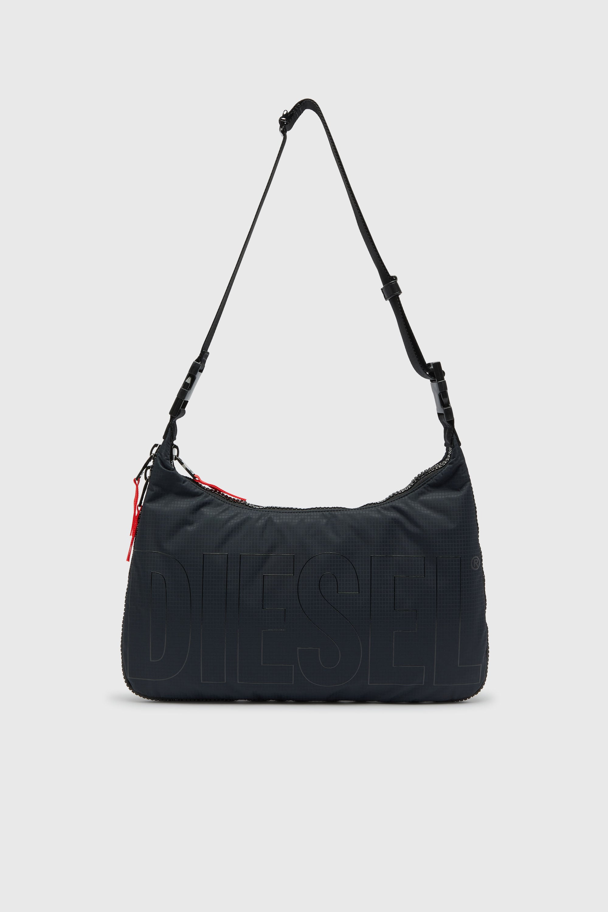 Diesel - ZIP-D SHOULDER L X, Unisex's ショルダーバッグ in ブラック - 1