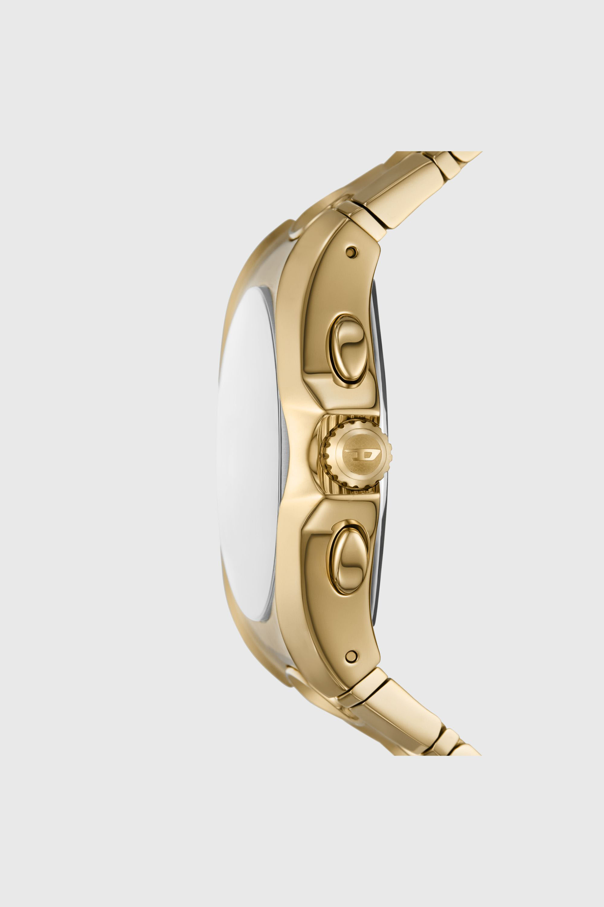 Diesel - DZ4695 WATCH, Male's D-Curve gold-tone stainless steel watch in ゴールド - 3