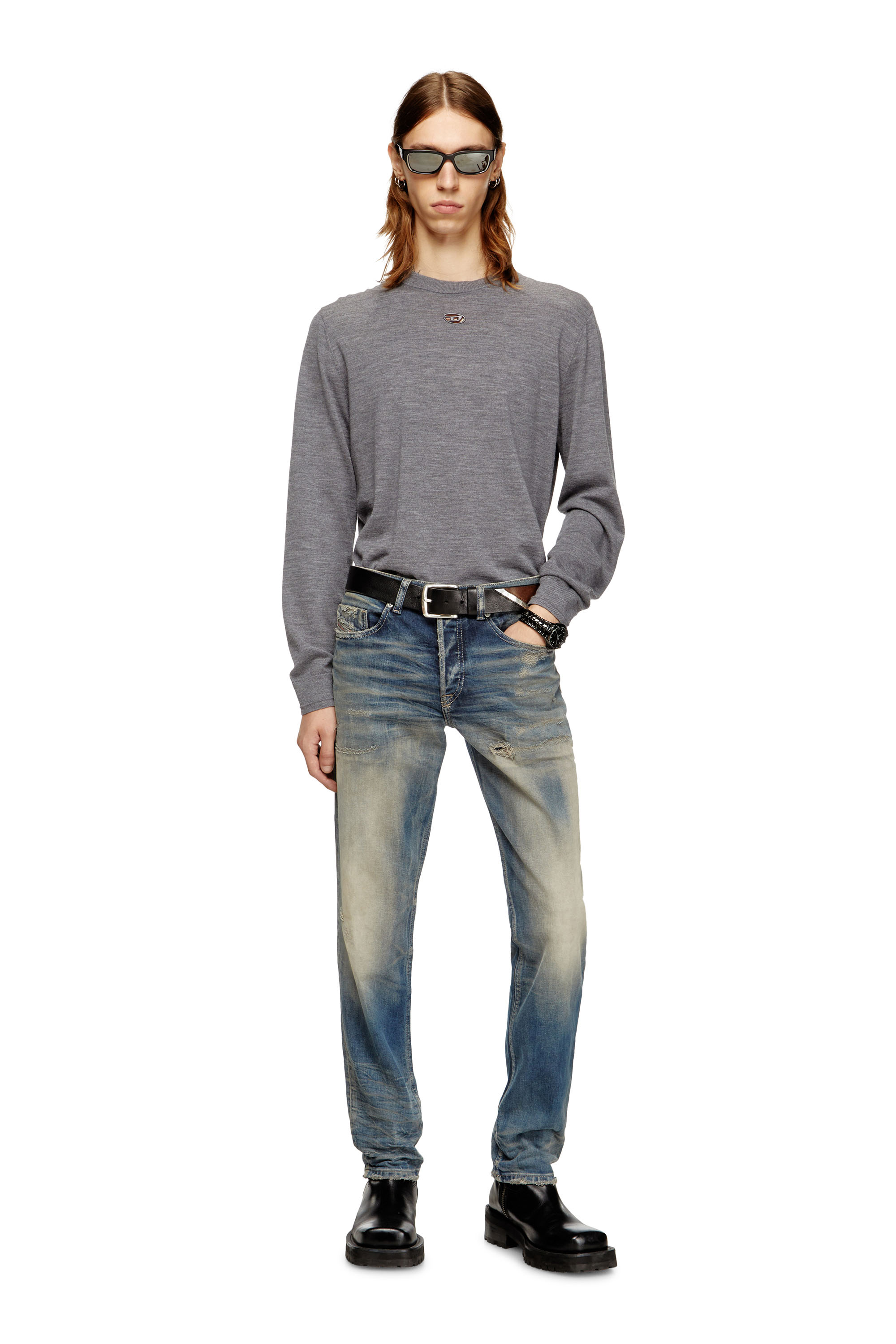 Diesel - Male's Regular Jeans 2023 D-Finitive 09M18, ミディアムブルー - 1