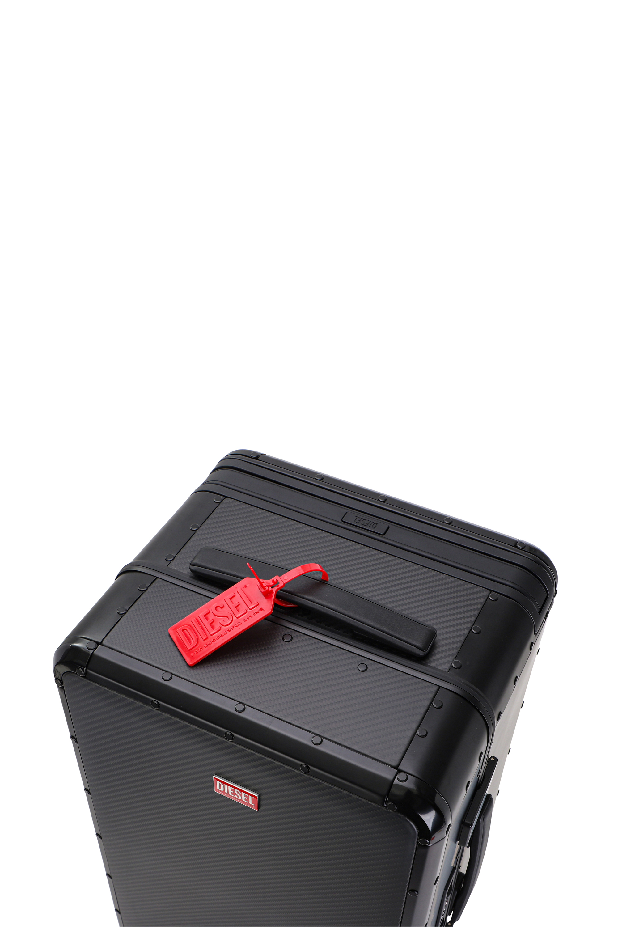 Diesel - DIESEL CARBON FIBER TROLLEY-BLACK- DSL00, Unisex's Carbon Fiber Carry-On Luggage 24" in ブラック - 6