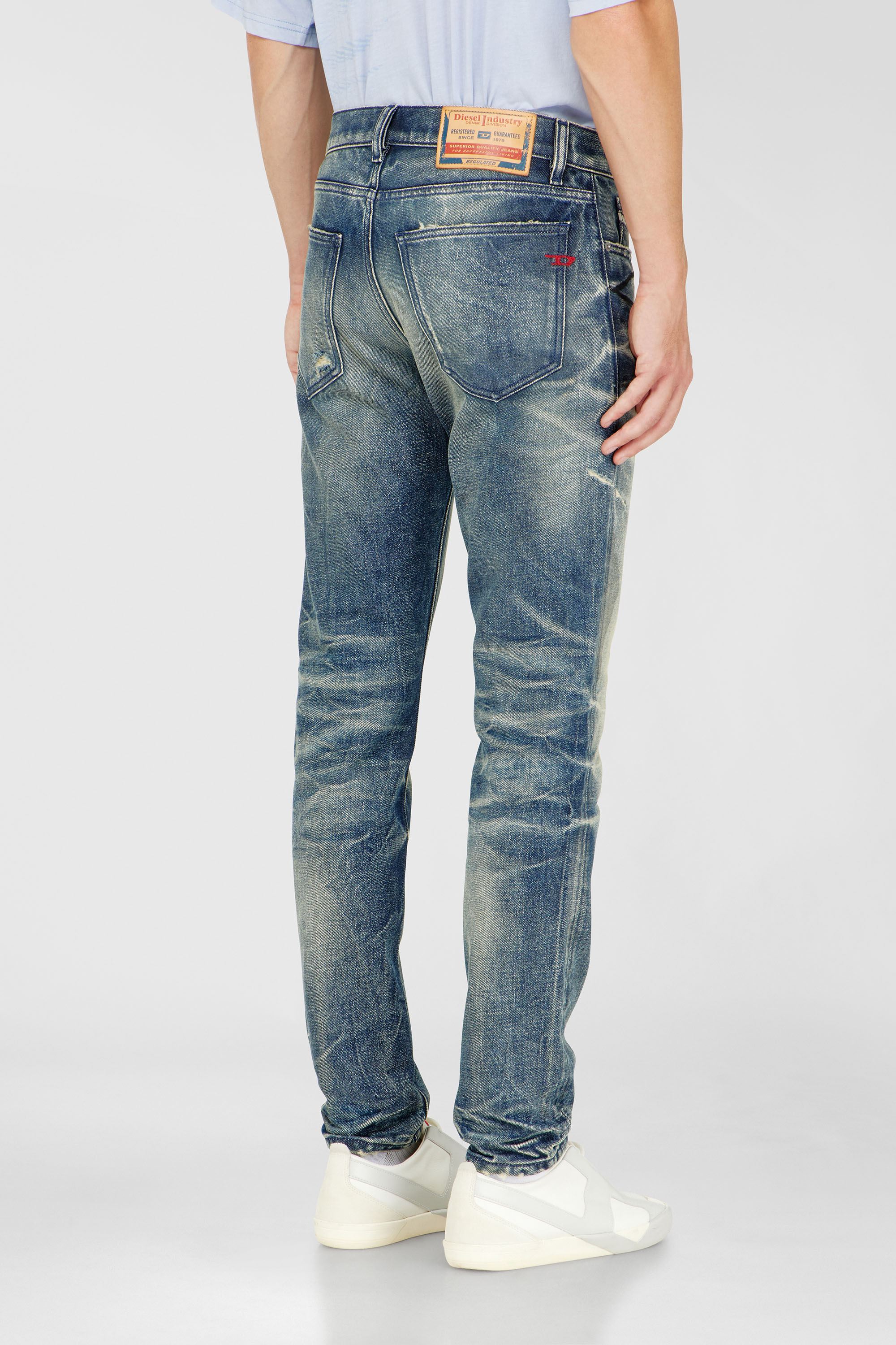 Diesel - Male's Slim Jeans 2019 D-Strukt 09P36, ミディアムブルー - 5