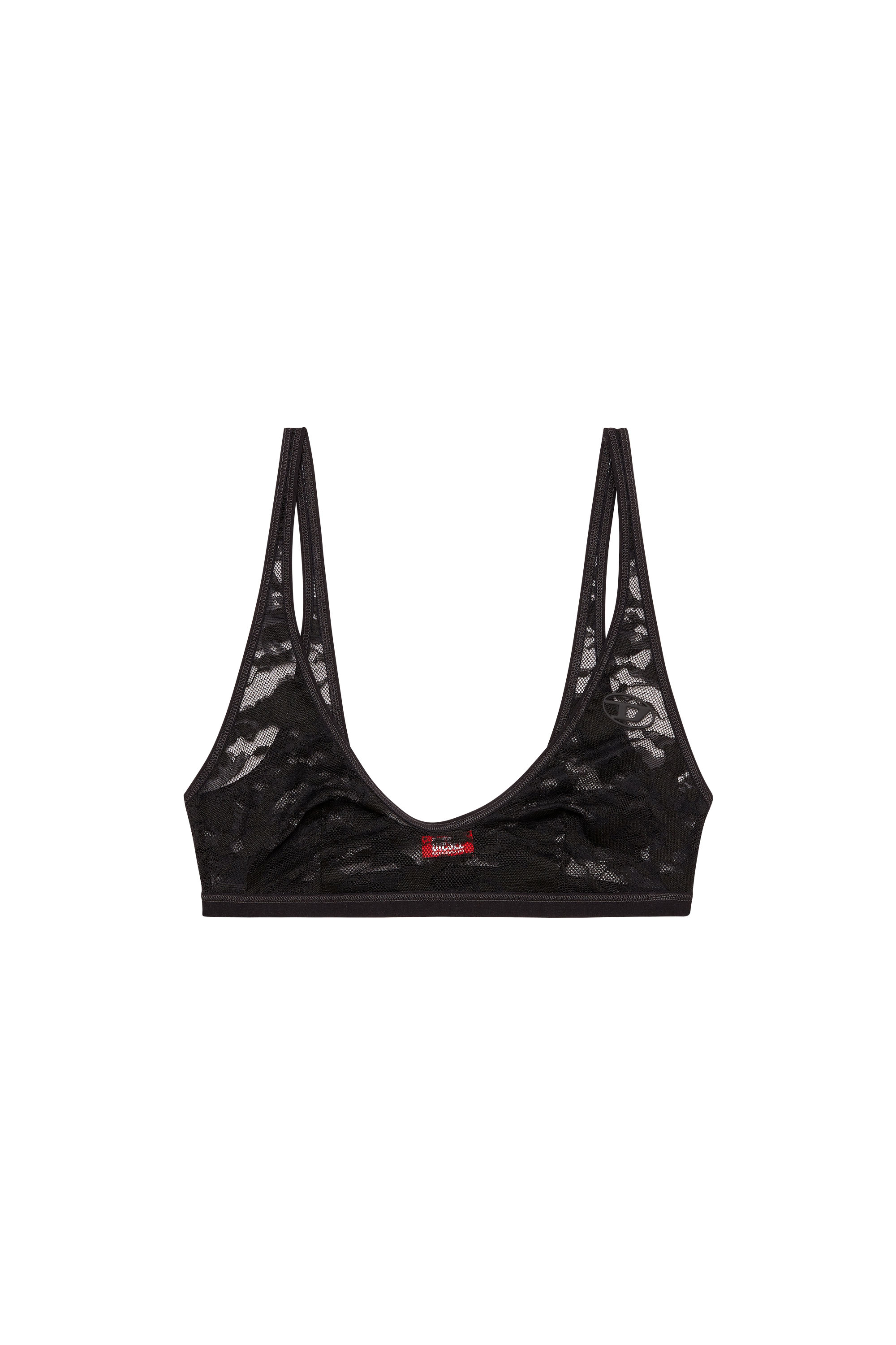 Diesel - TANIA-UTLT, Female's Camo lace bralette in ブラック - 4