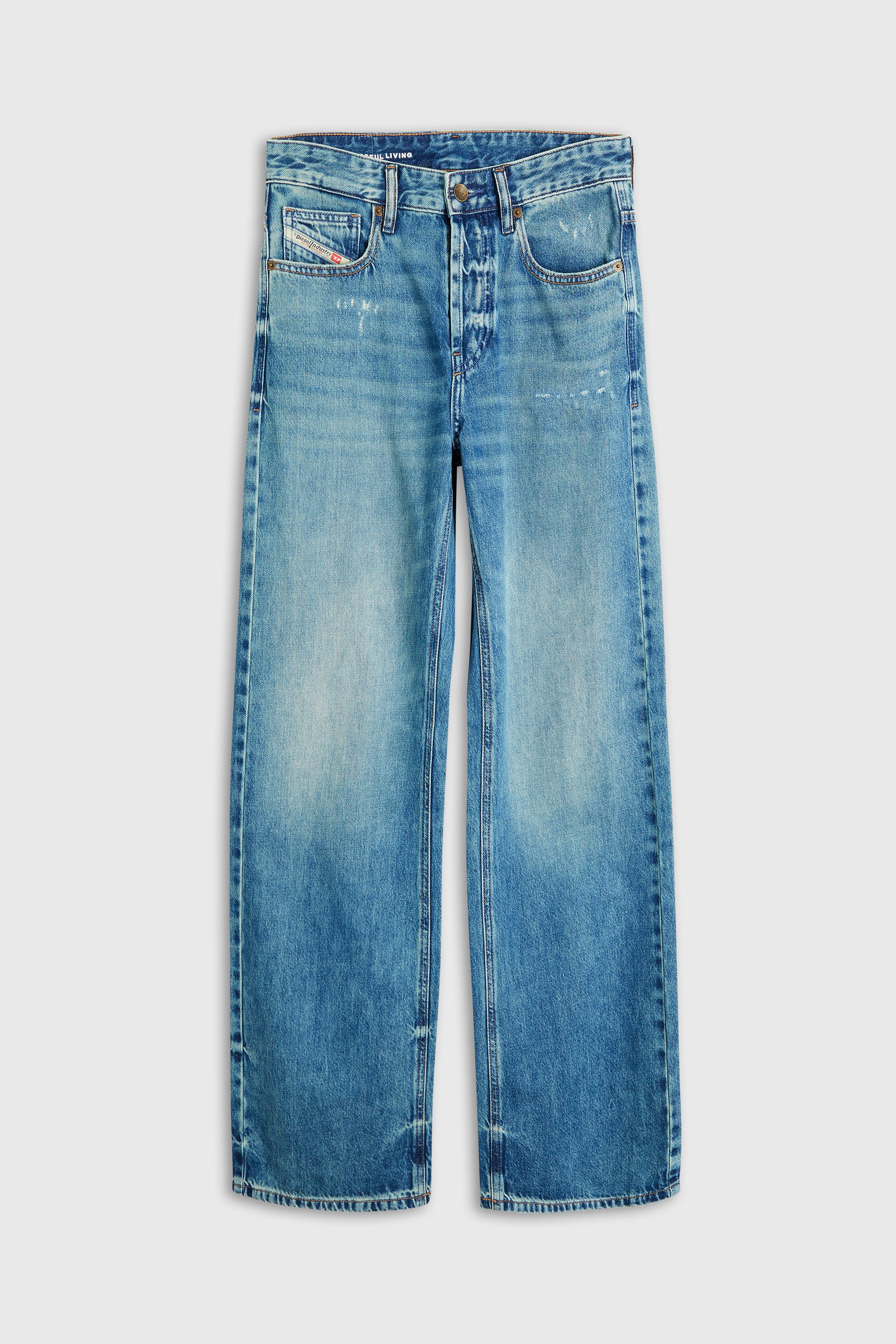 Diesel - Female's Relaxed Jeans 1990 D-Waigee 0TJDI, ミディアムブルー - 2
