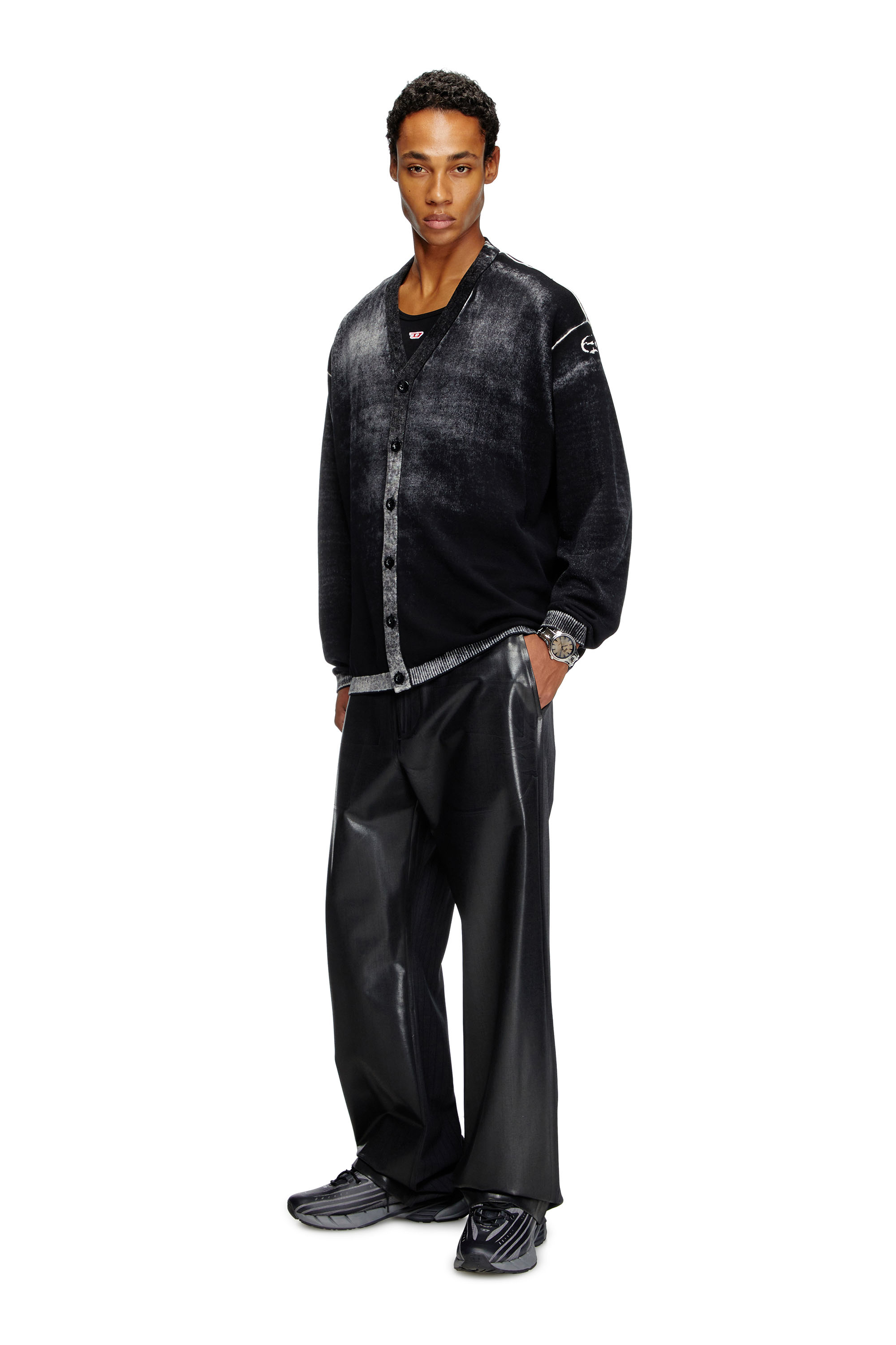 Diesel - K-LARENCE-CARDIGAN-B, ブラック - Image 5