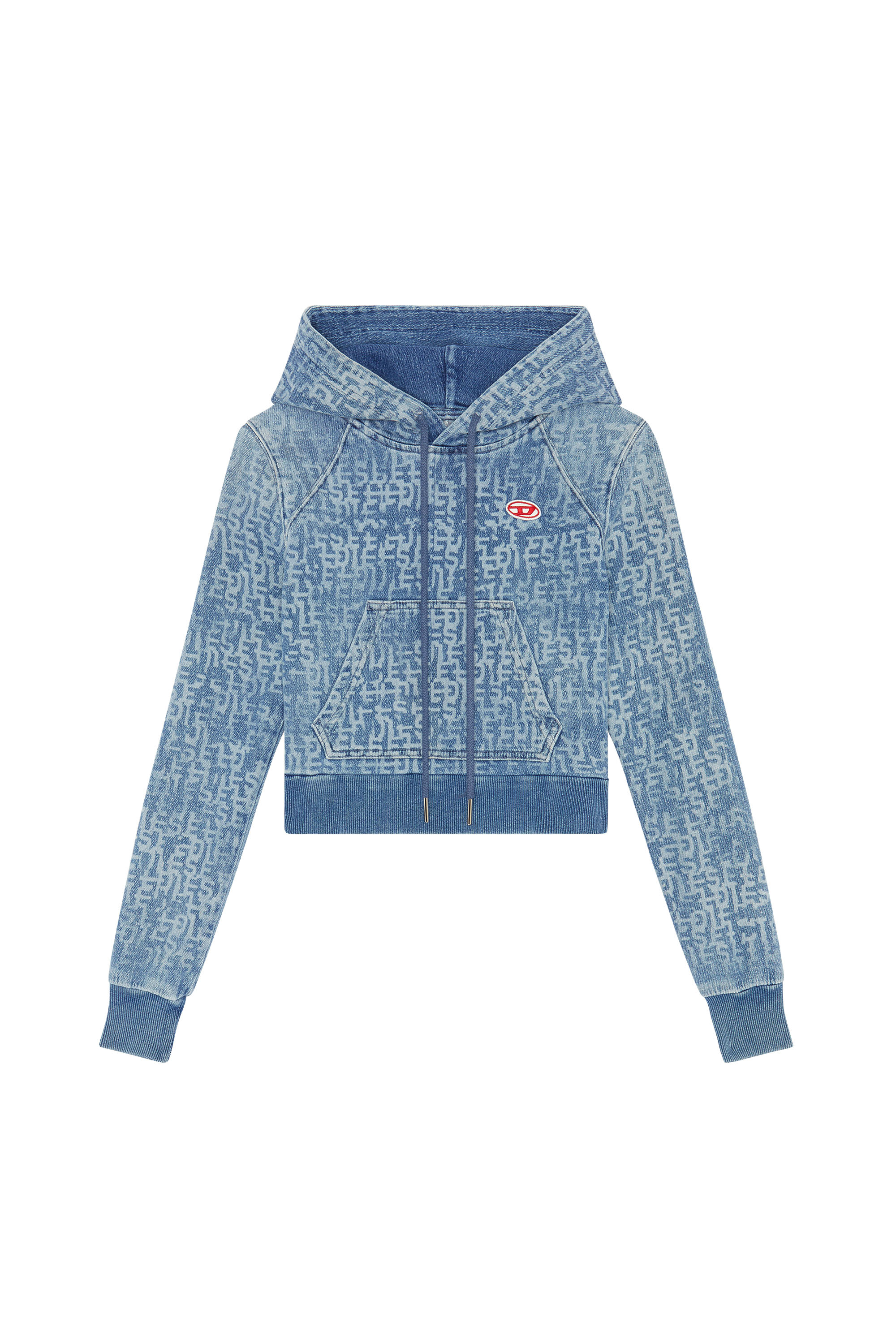 Diesel - D-ANGY TRACK DENIM HOODIE, ライトブルー - Image 6