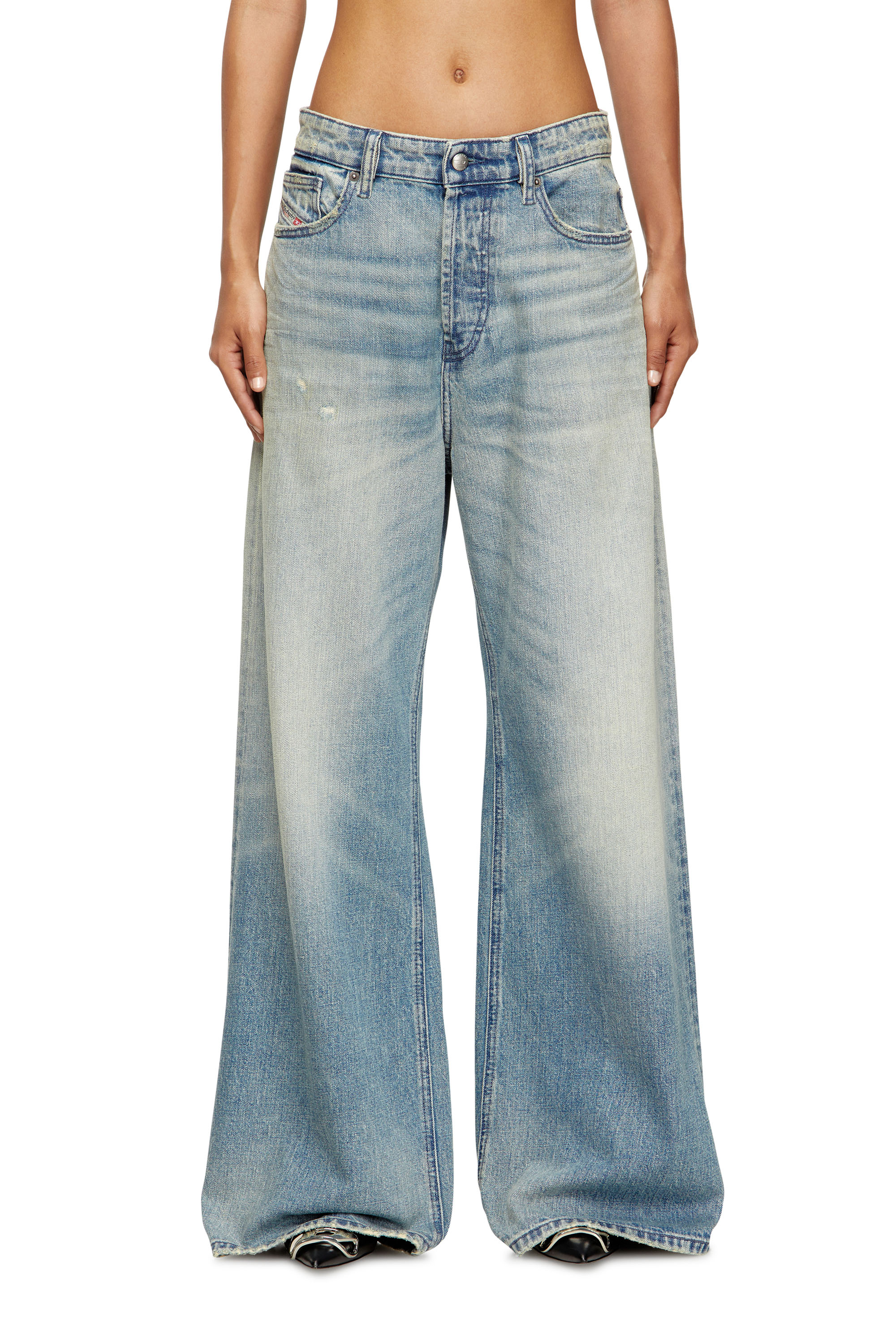 Diesel - Female's Relaxed Jeans 1996 D-Sire 0DBEC, ライトブルー - 3