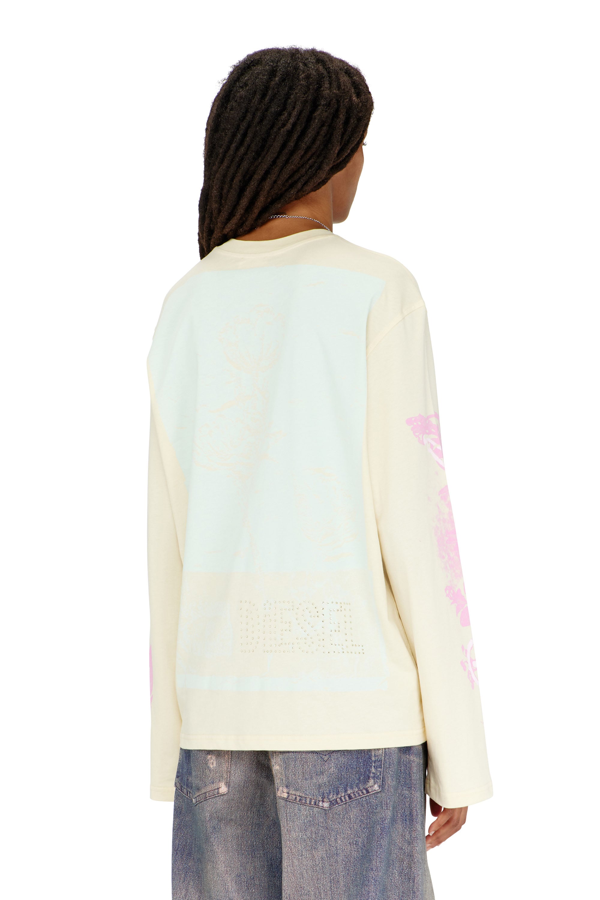 Diesel - T-HILARY-LS-AA3, Female's 長袖Tシャツ in ホワイト - 2