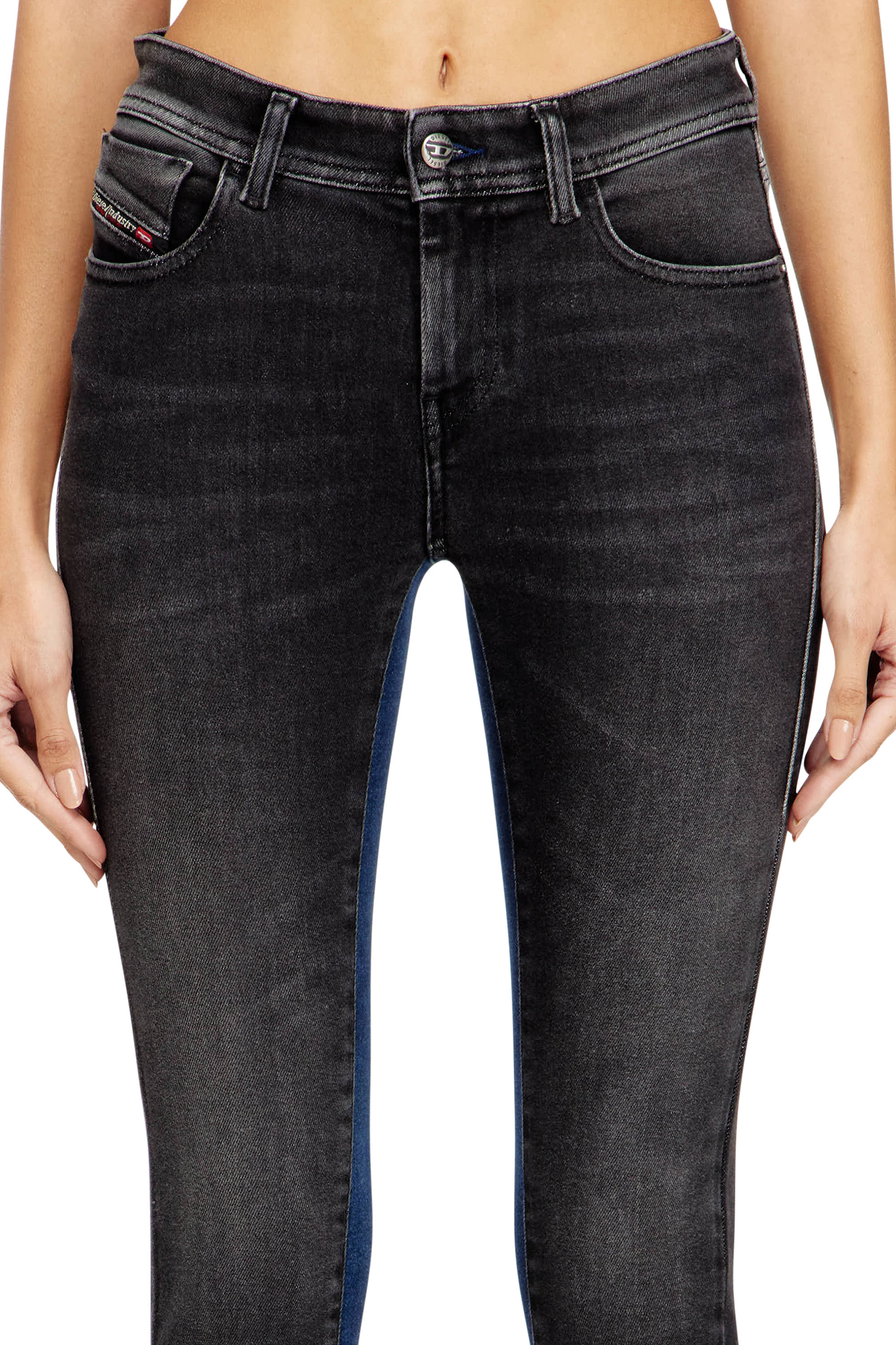 Diesel - Female's Skinny Jeans 2017 Slandy 09N14, ブラック/ダークグレー - 4