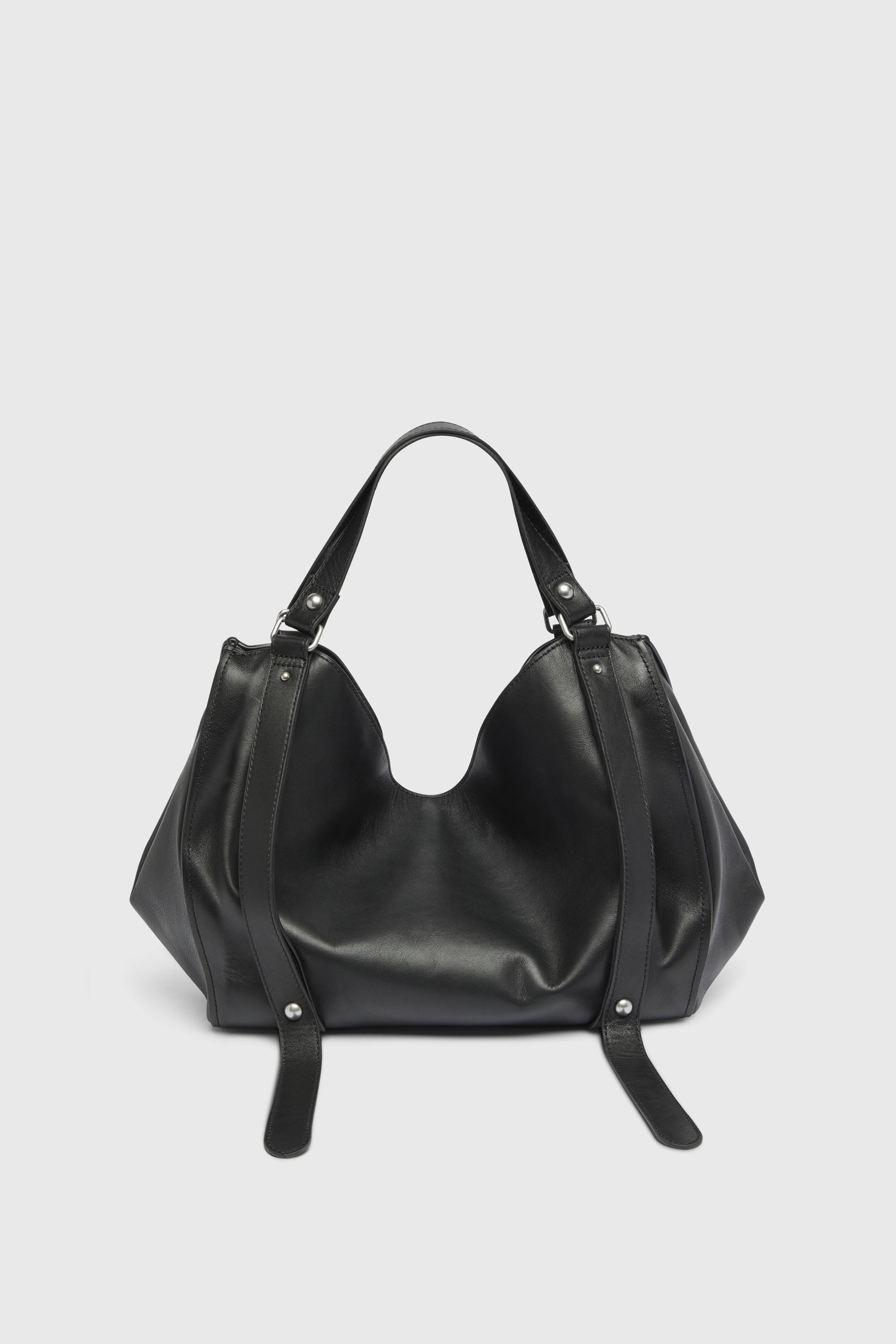 Diesel - D-ONE TOPHANDLE M, Unisex's D-One-Medium top-handle bag in treated leather in ブラック - 3
