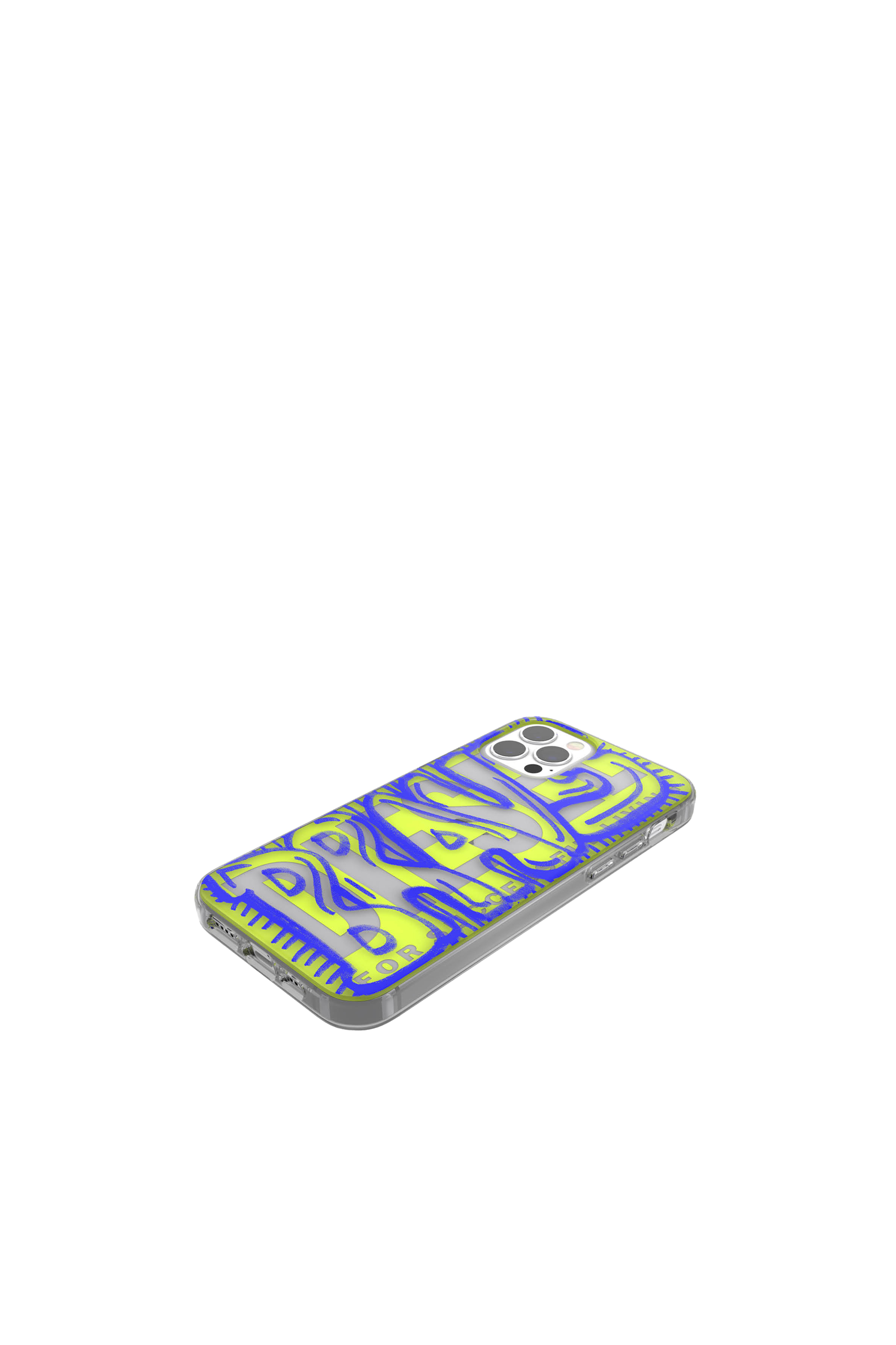 Diesel - 42564 STANDARD CASE, Unisex's Ultra-light TPU Case for iPhone 12/12 Pro in ブルー/グリーン - 4