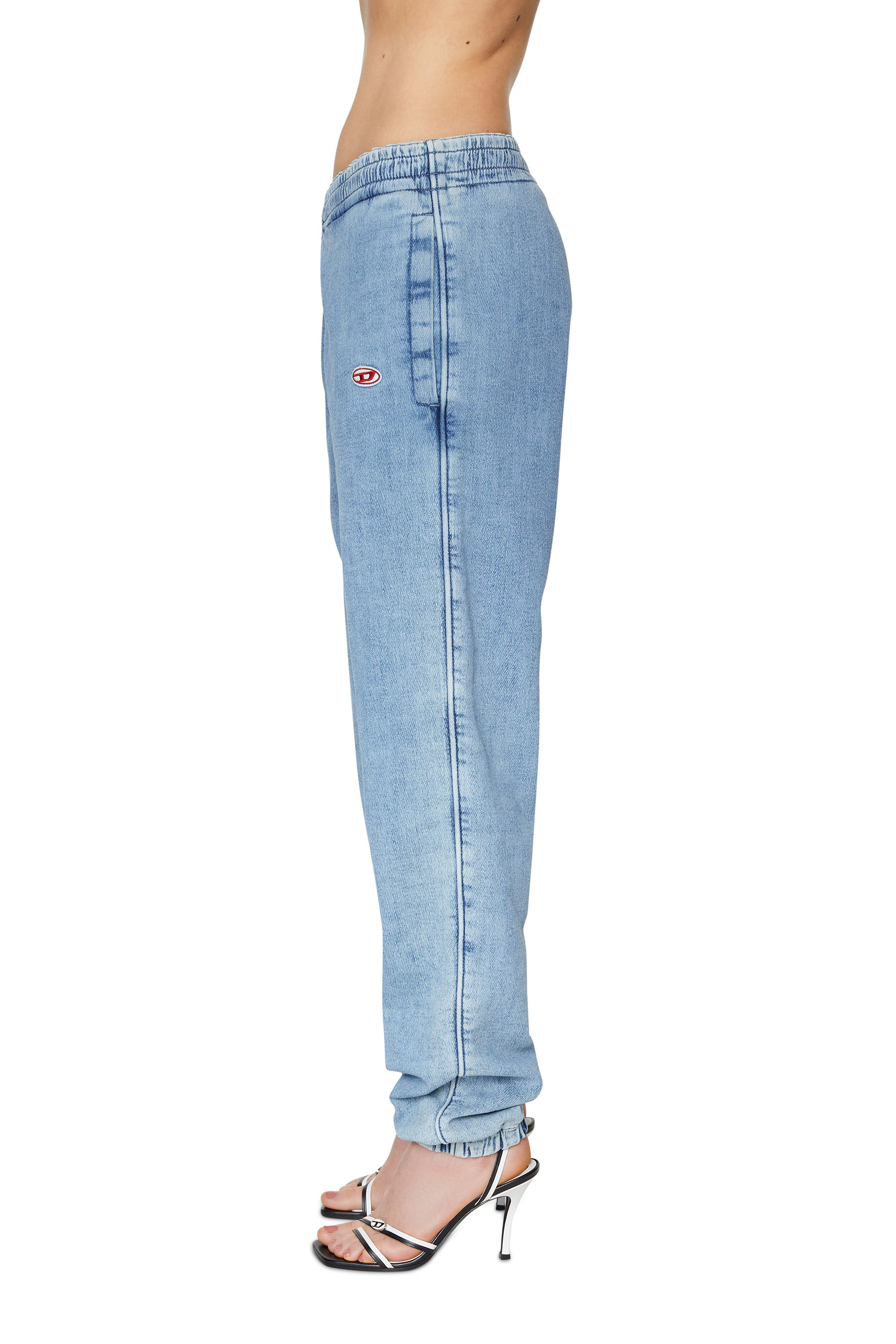 DIESEL Tapered D-lab Track Denim in Black for Men Mens Clothing Jeans Tapered jeans 