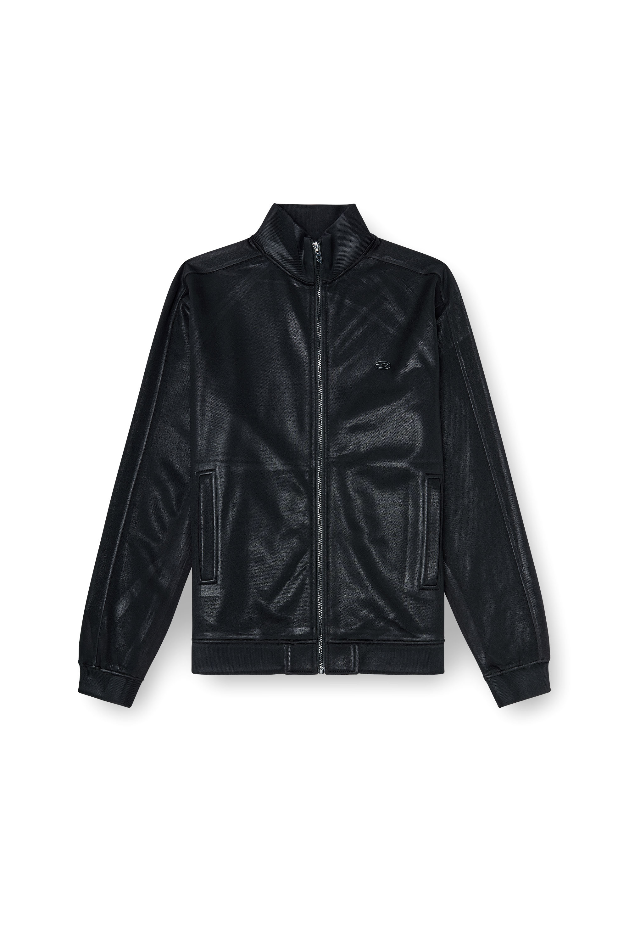Diesel - S-GLOSSY, Male's ジップアップスウェット in ブラック - 2