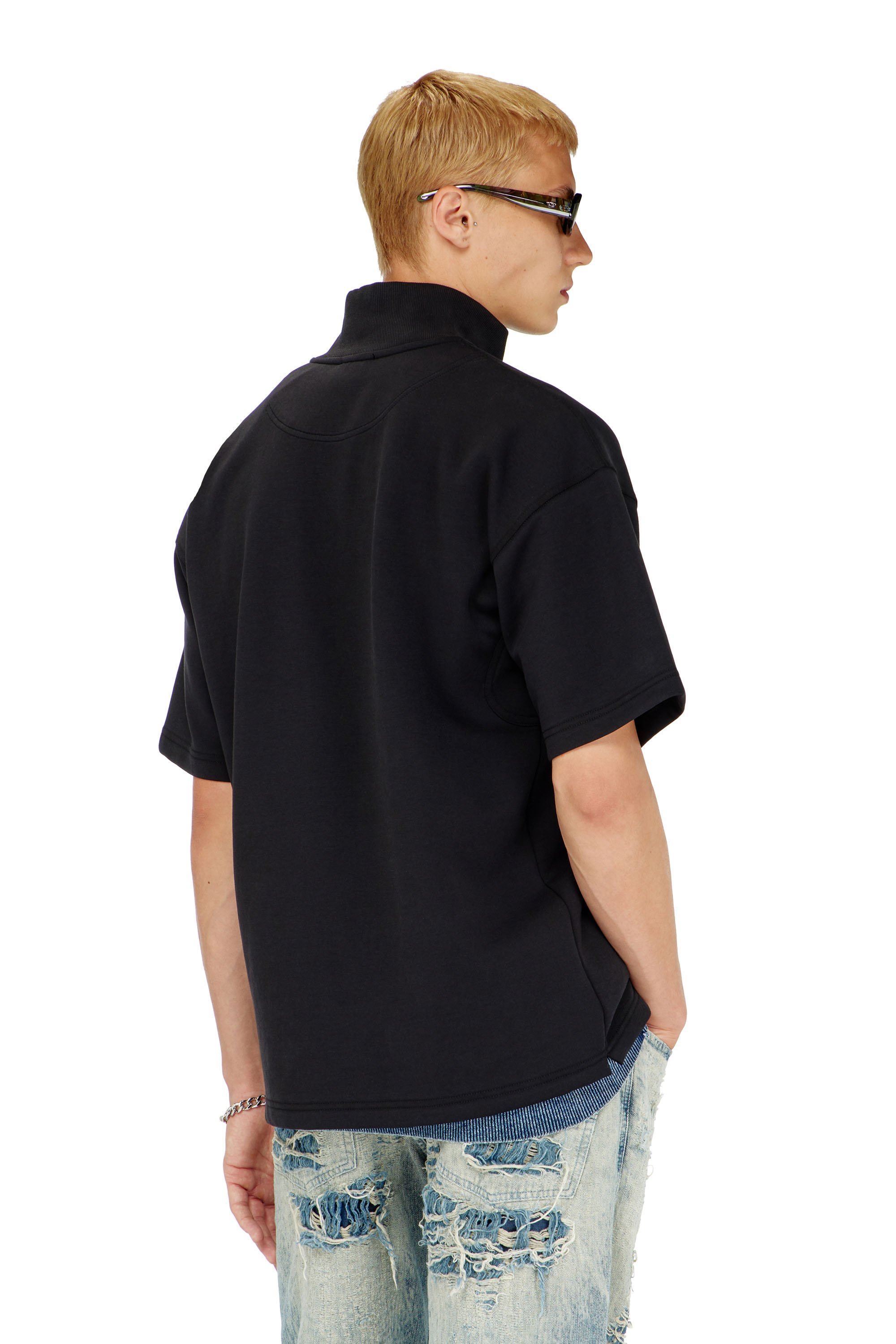 Diesel - S-CUBY, Male's 半袖スウェット in ブラック - 4
