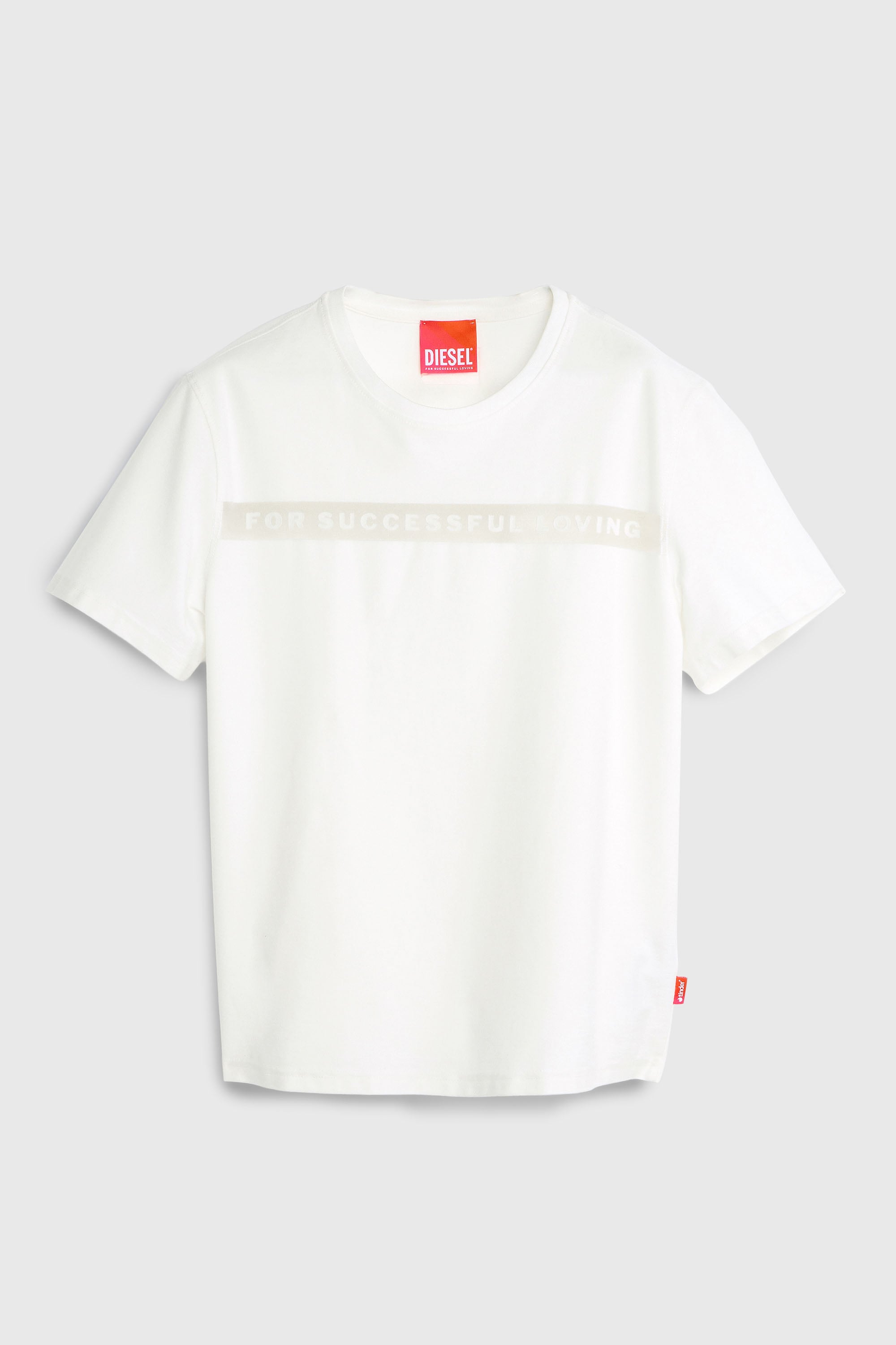 Diesel - PR-T-NOTS-CHI-R, Unisex's T-shirt with For Successful Loving logo in ホワイト - 2