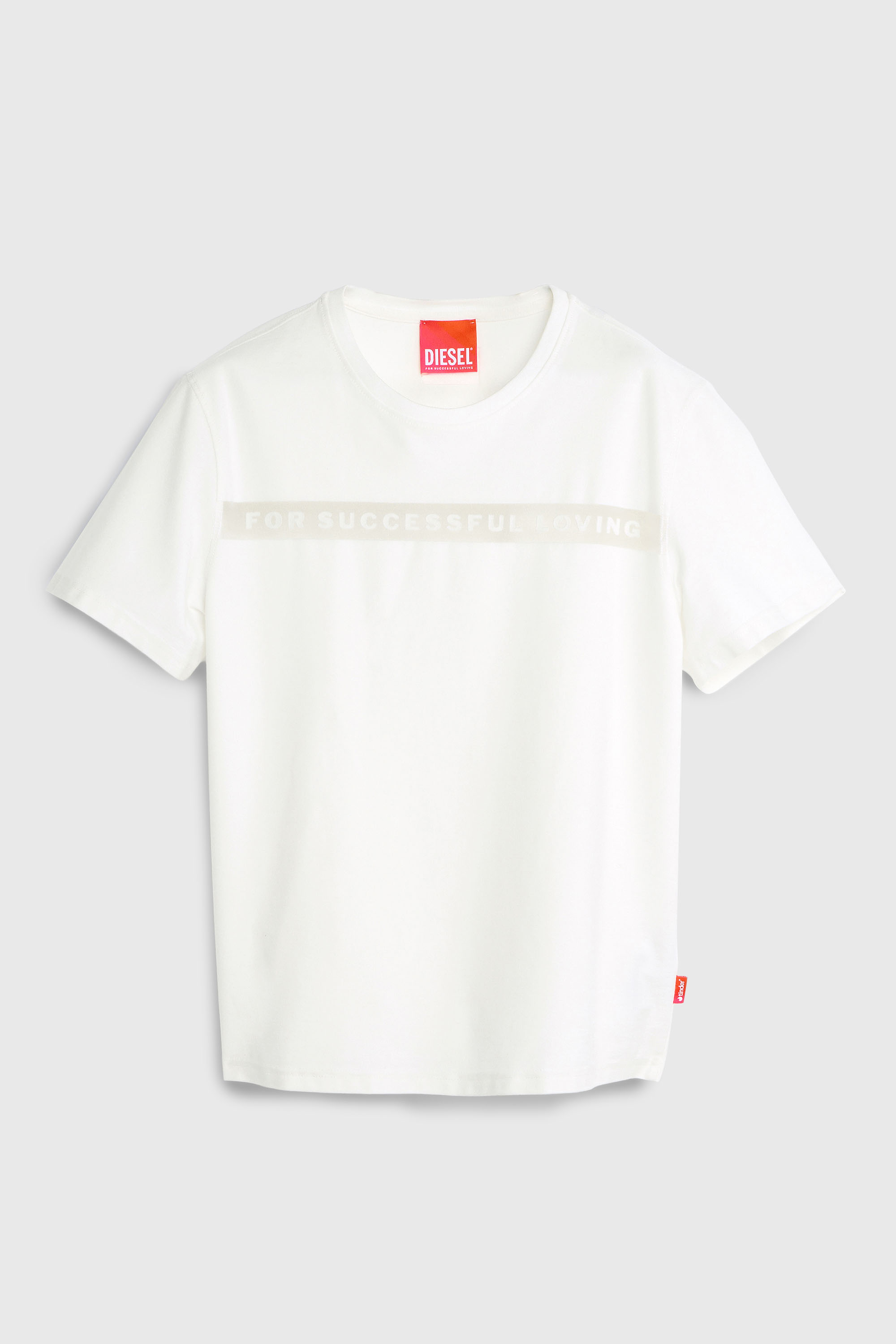 Diesel - PR-T-NOTS-CHI-R, Unisex's T-shirt with For Successful Loving logo in ホワイト - 2
