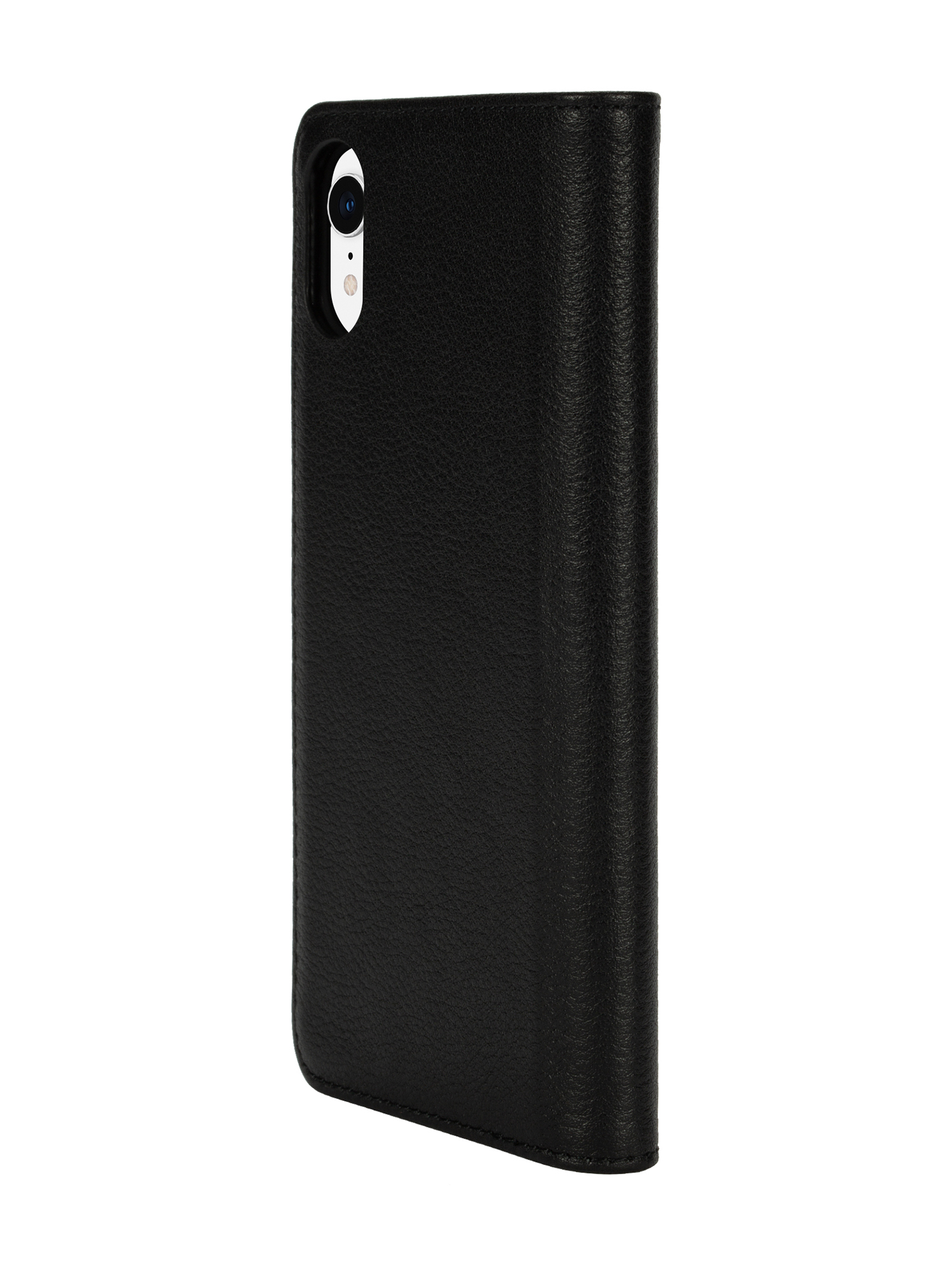 Diesel - DIESEL 2-IN-1 FOLIO CASE FOR IPHONE XR, Unisex's Black leather printed and debossed logo case, iPhone XR in ブラック - 5