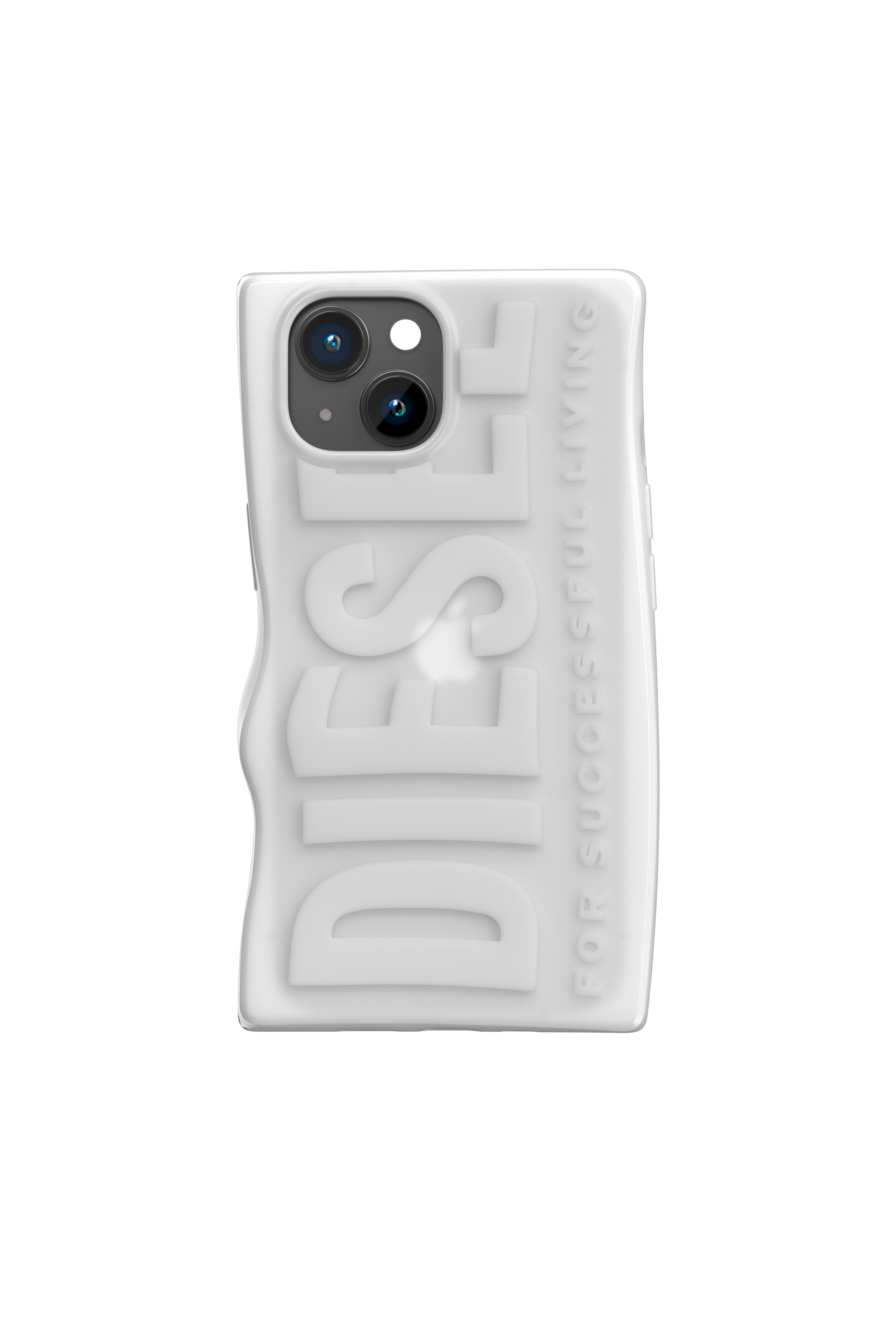 Diesel - 54123 MOULDED CASE, Unisex's iPhone 15 シリコンケース in ホワイト - 2
