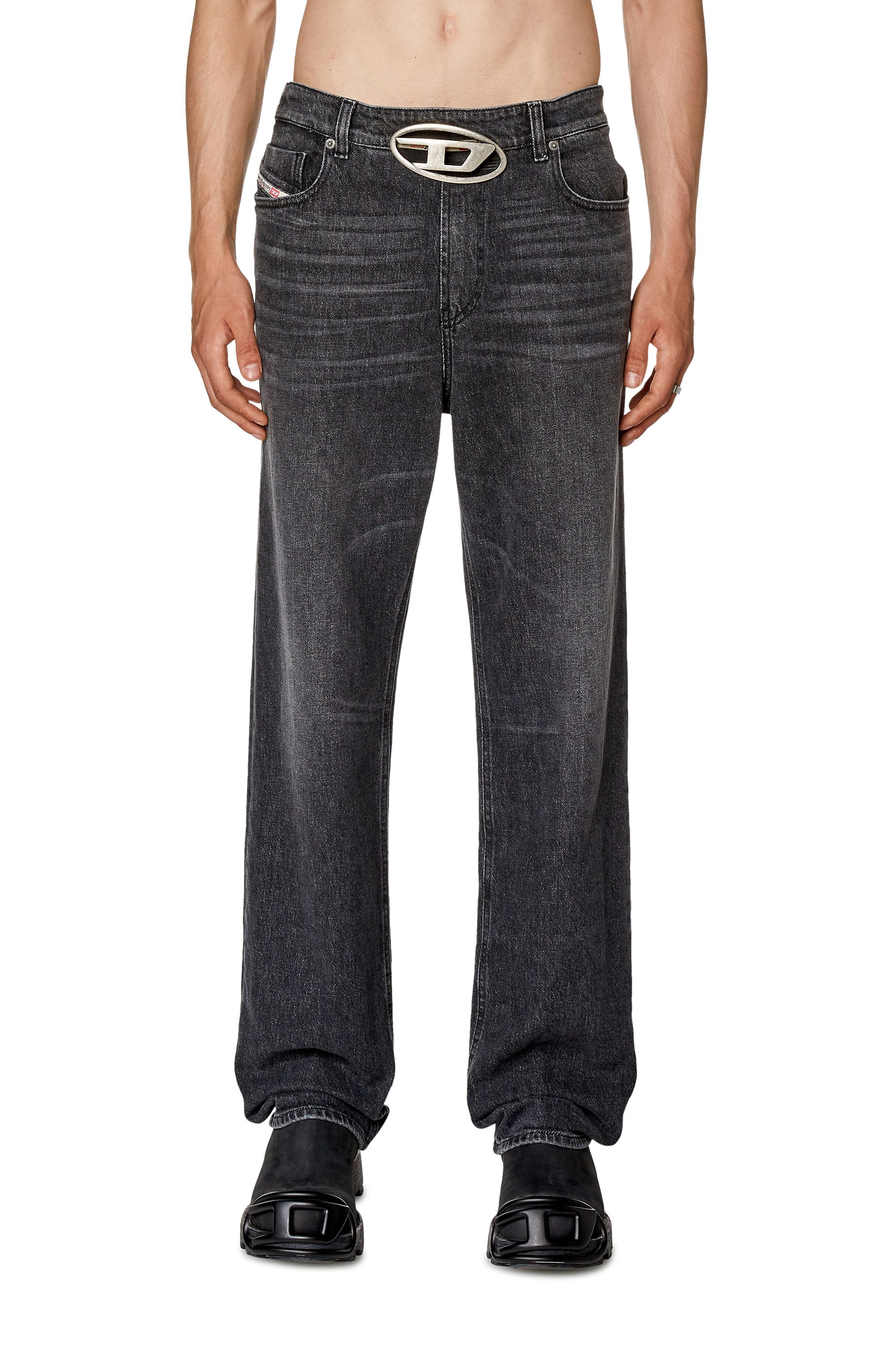 Diesel - Straight Jeans 1955 D-Rekiv 0CKAH, ブラック/ダークグレー - Image 1