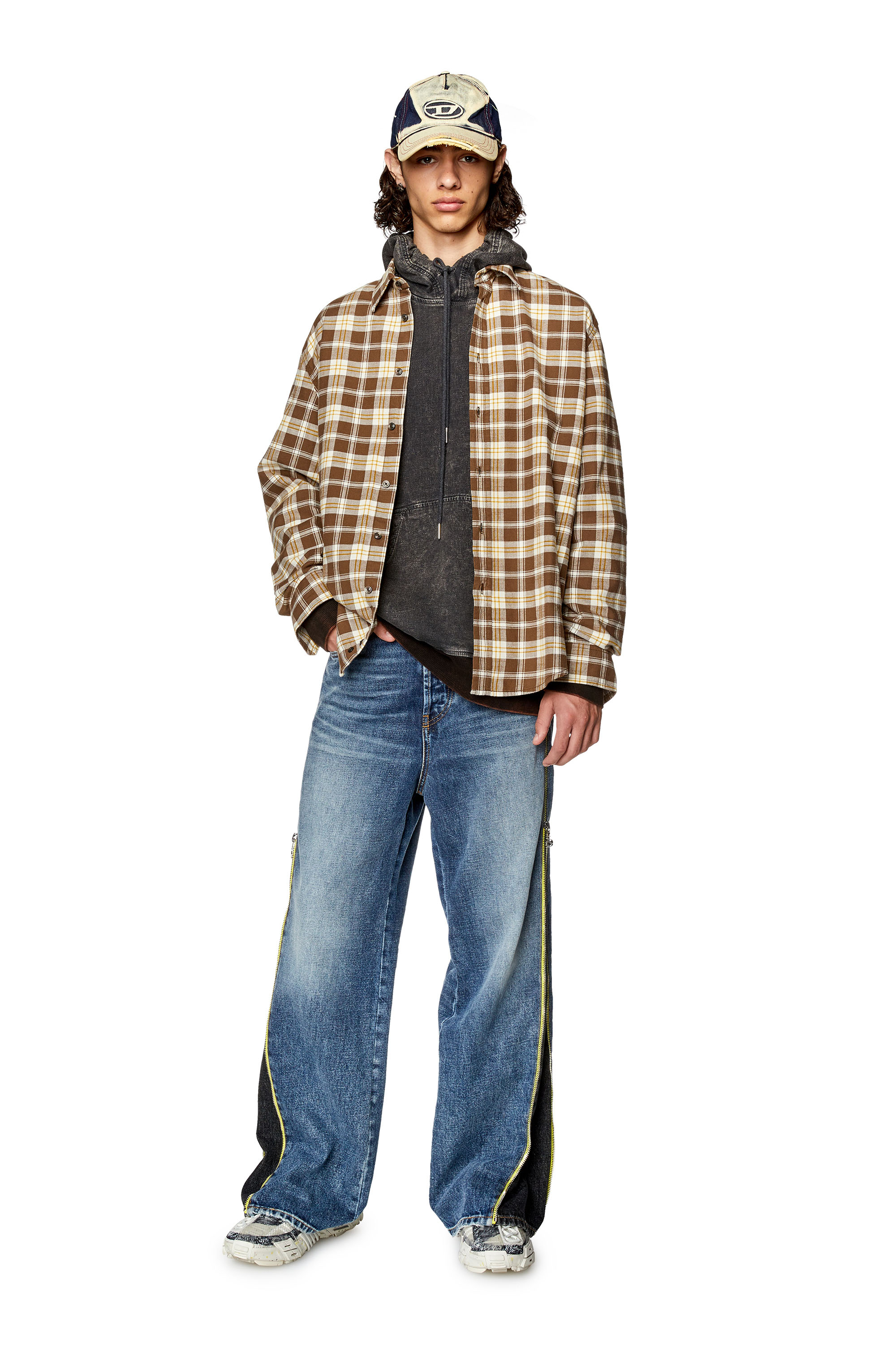 Diesel - S-UMBE-CHECK-NW, ブラウン/ベージュ - Image 4