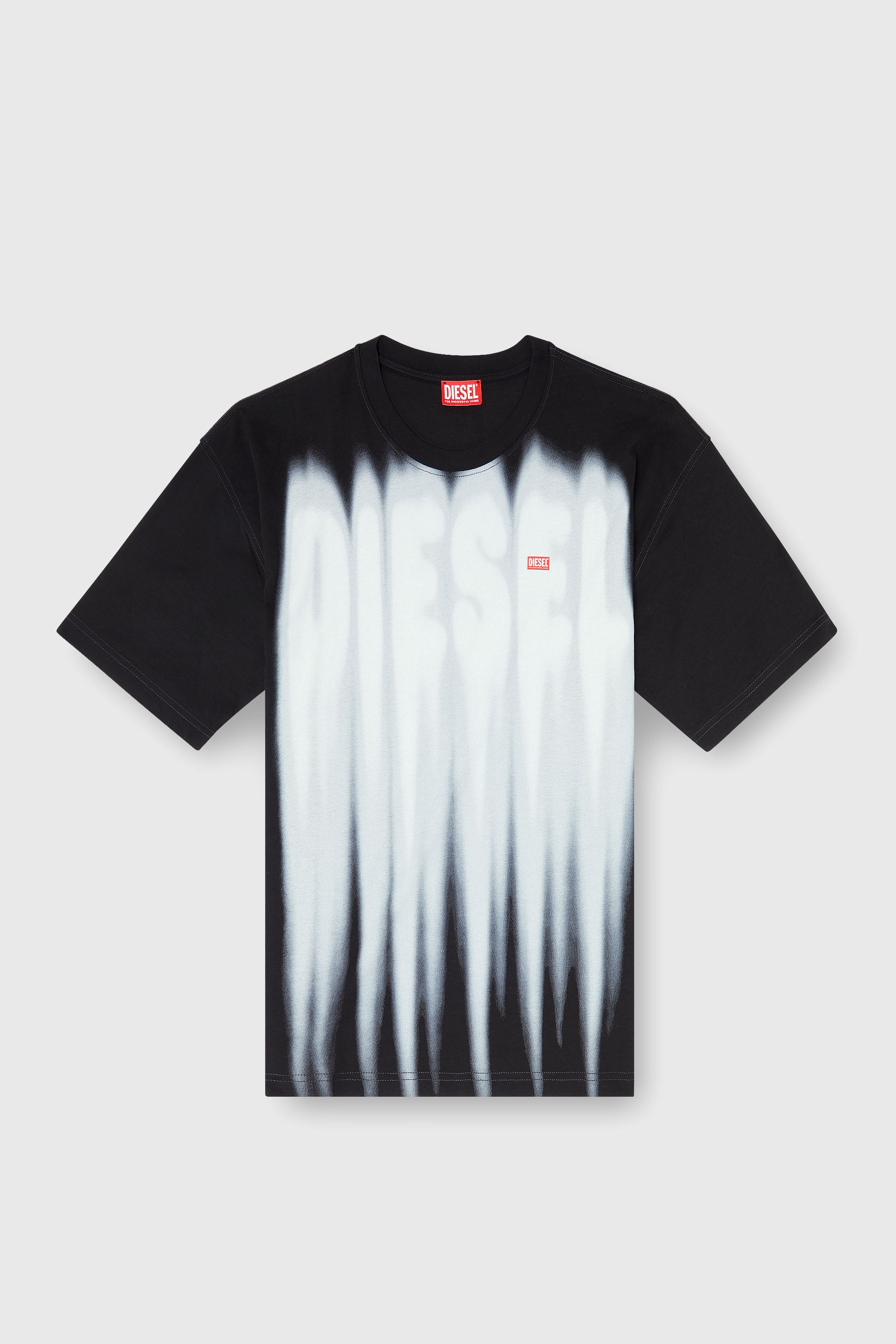 Diesel - T-BOXT-AA1, Male's Tシャツ in ホワイト/ブラック - 2