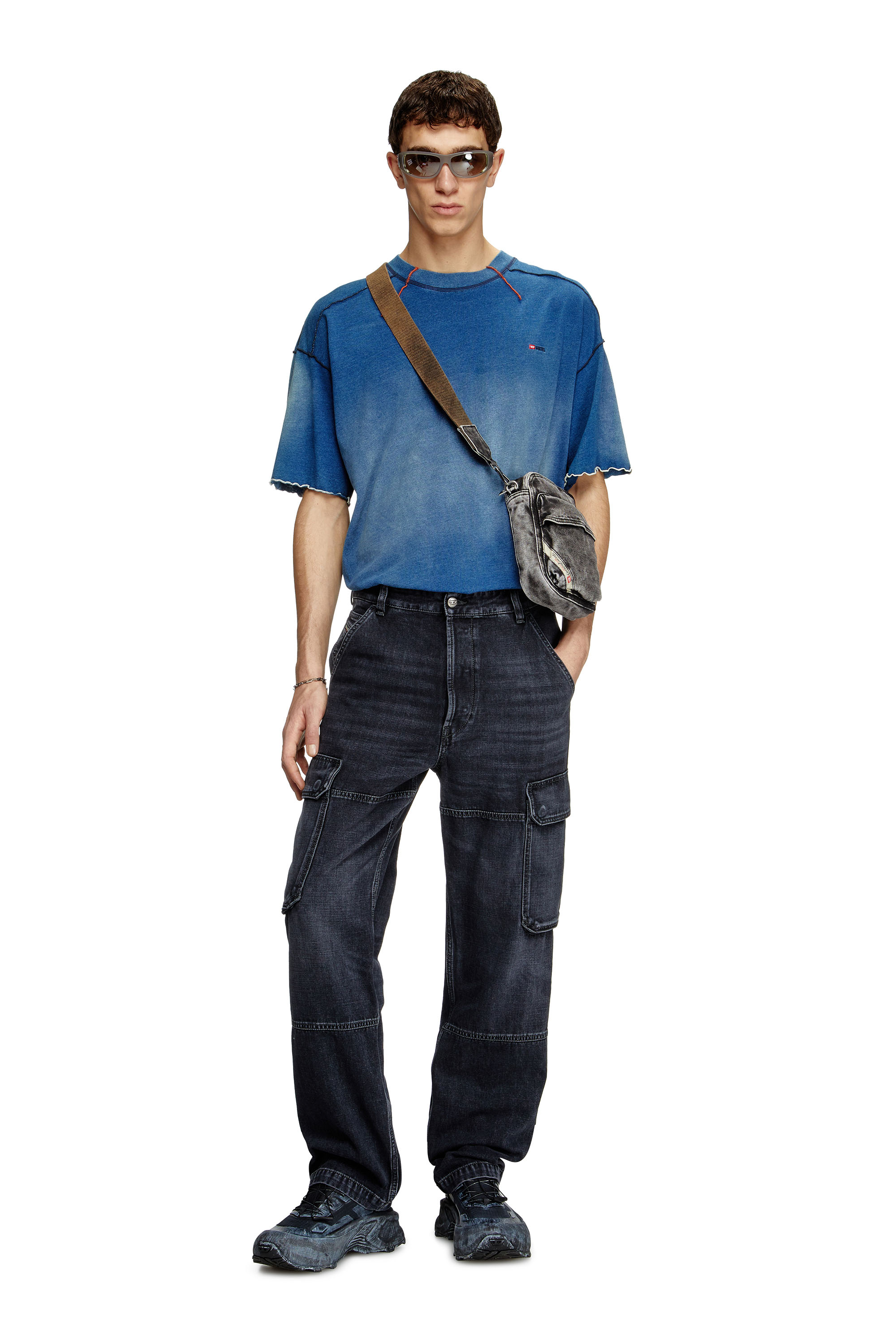 Diesel - Male's Regular Jeans D-Uty 007Z9, ブラック/ダークグレー - 1