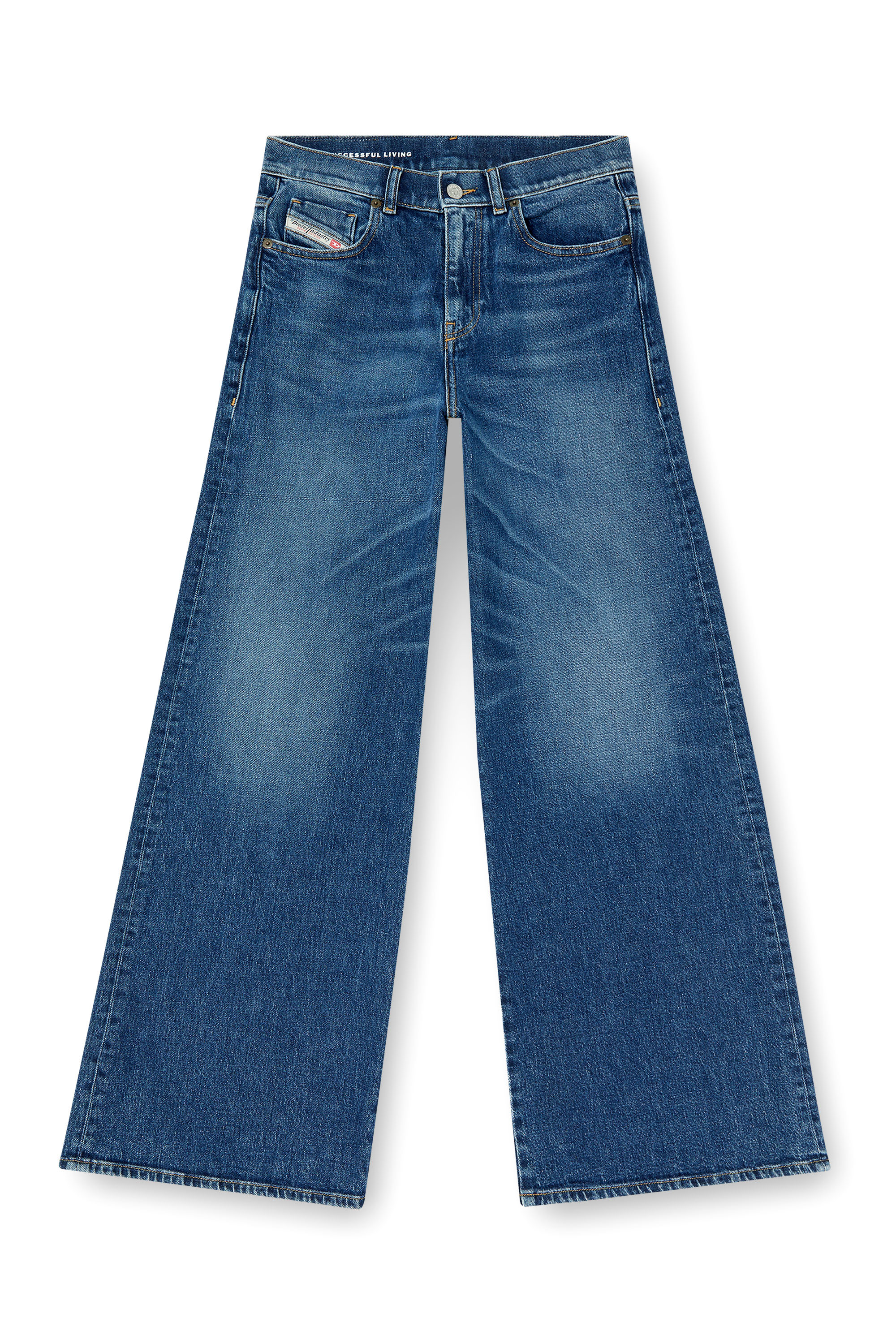 Diesel - Female's Flare Jeans 1978 D-Akemi 09L21, ミディアムブルー - 6