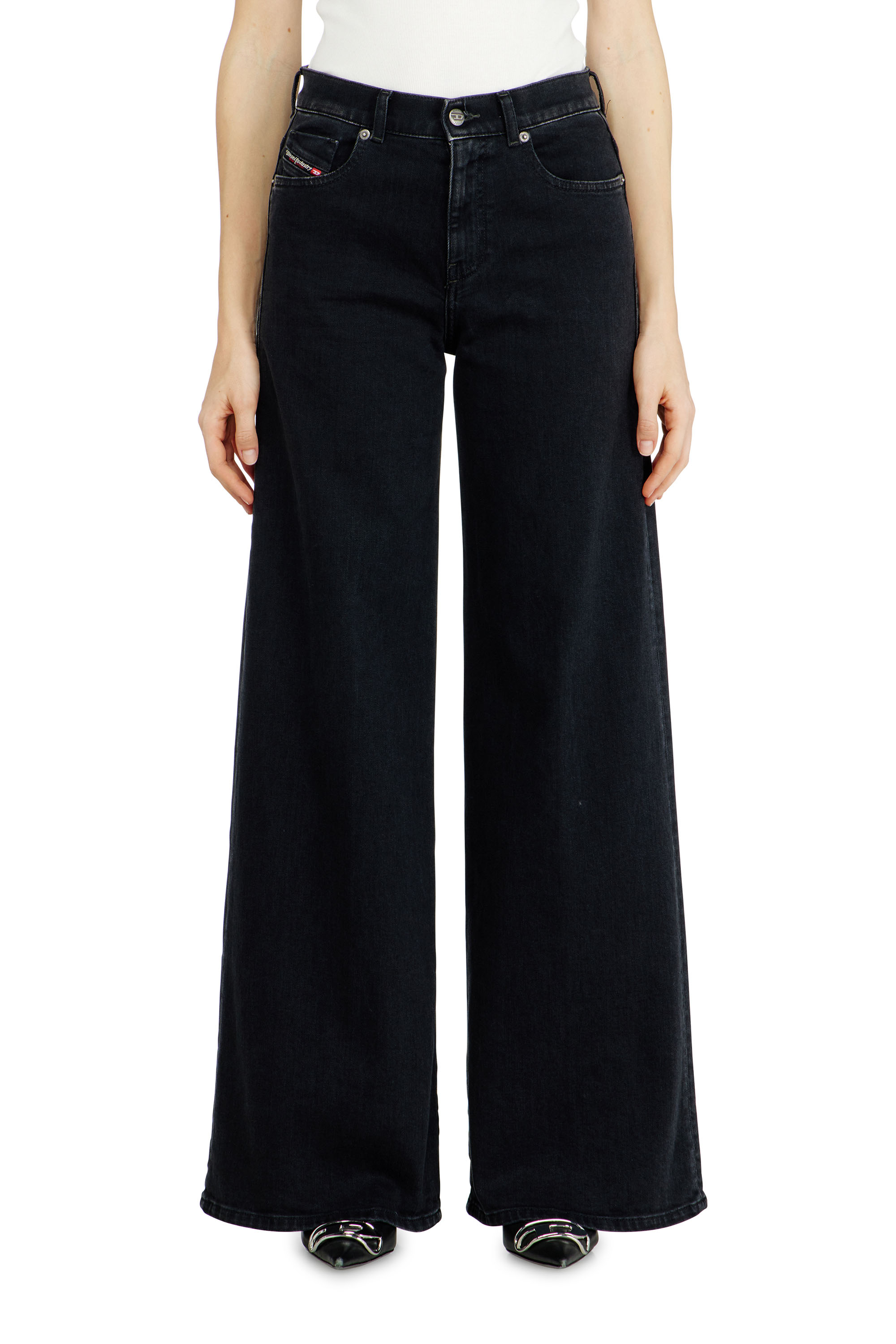 Diesel - Female's Flare Jeans 1978 D-Akemi 09N89, ブラック/ダークグレー - 4