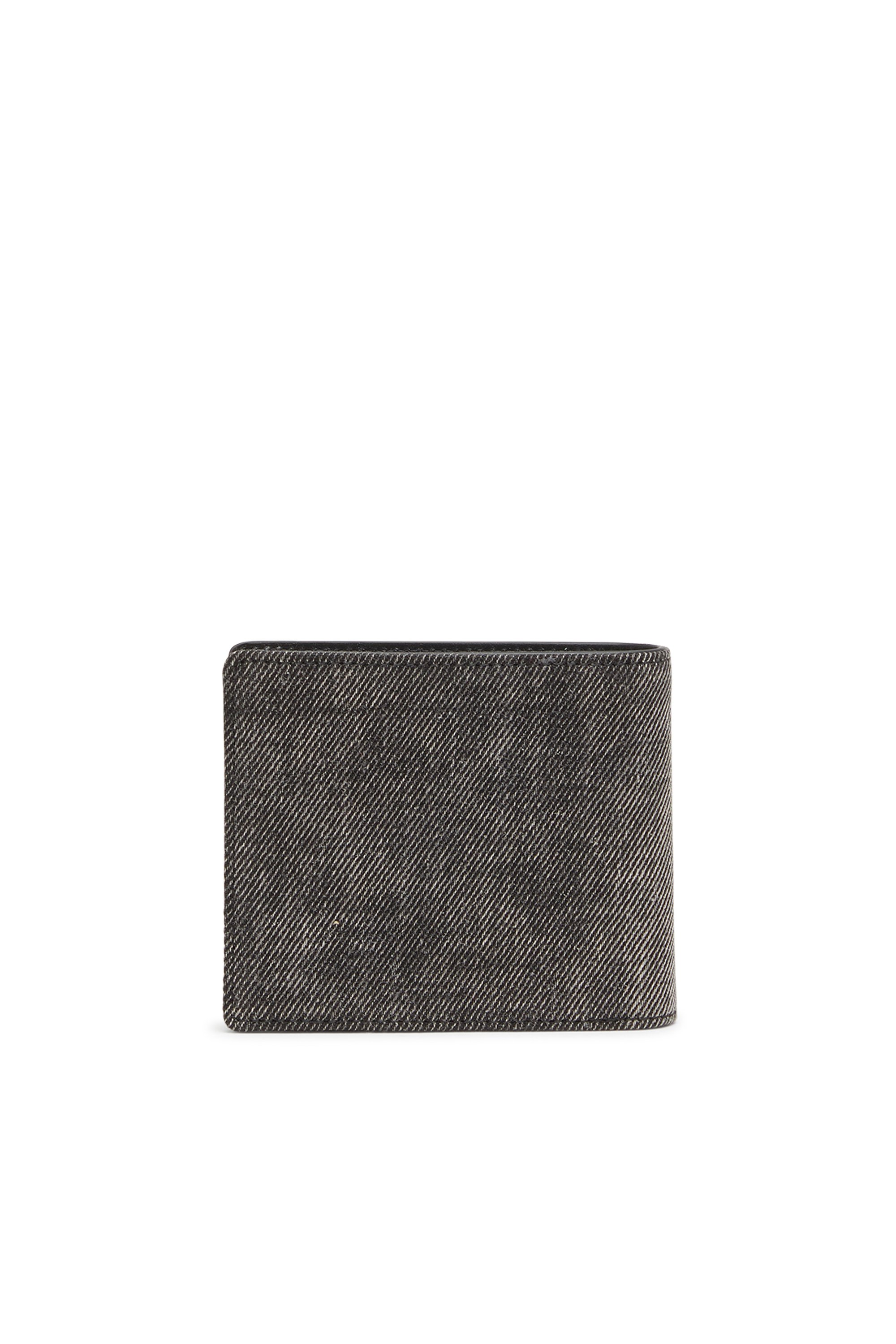 Diesel - 1DR BI FOLD COIN S 3D, Unisex's Wallet in washed denim in ダークグレー - 2