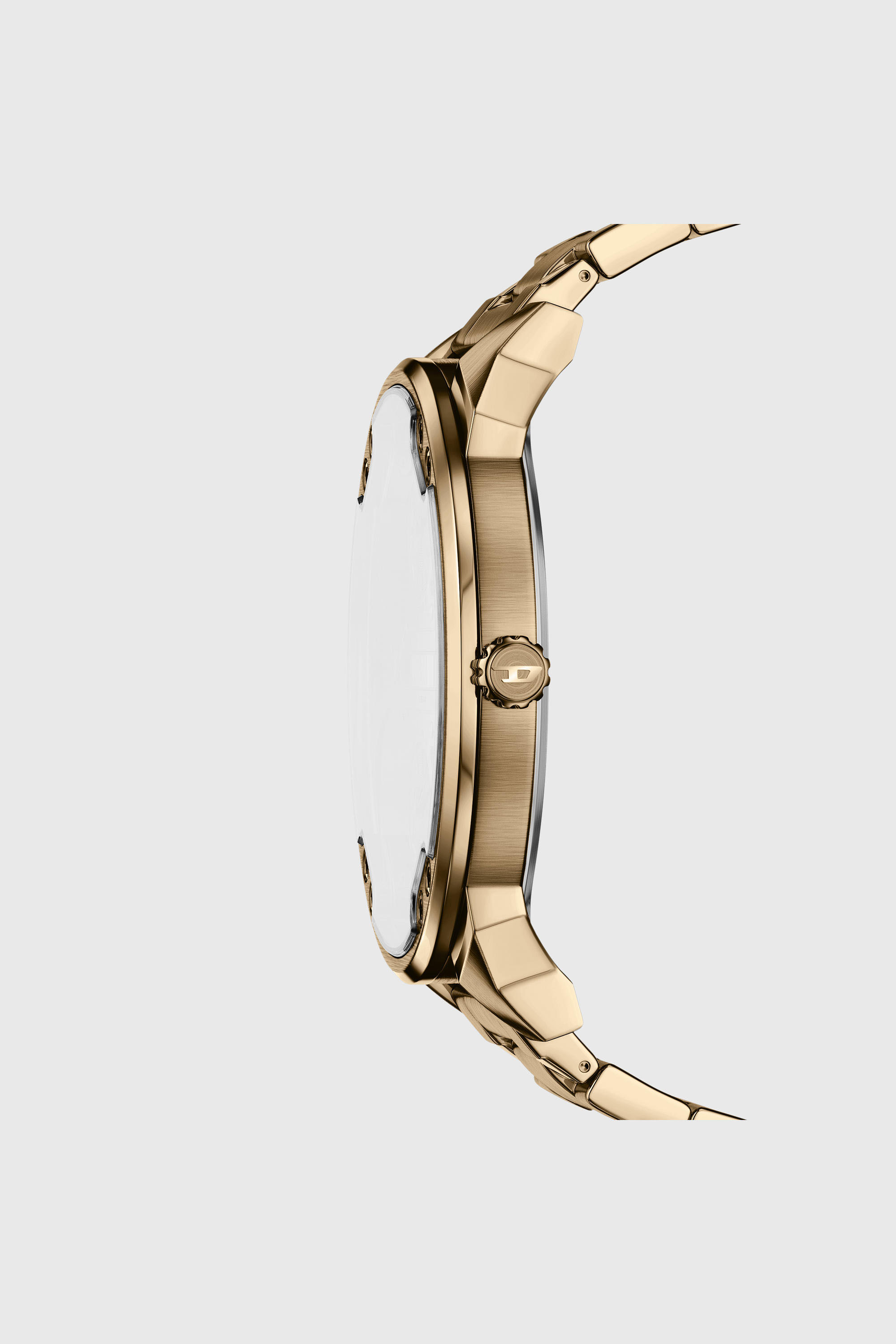 Diesel - DZ7497 WATCH, Male's Mr. Daddy Slim date antique gold-tone stainless steel watch in ゴールド - 2