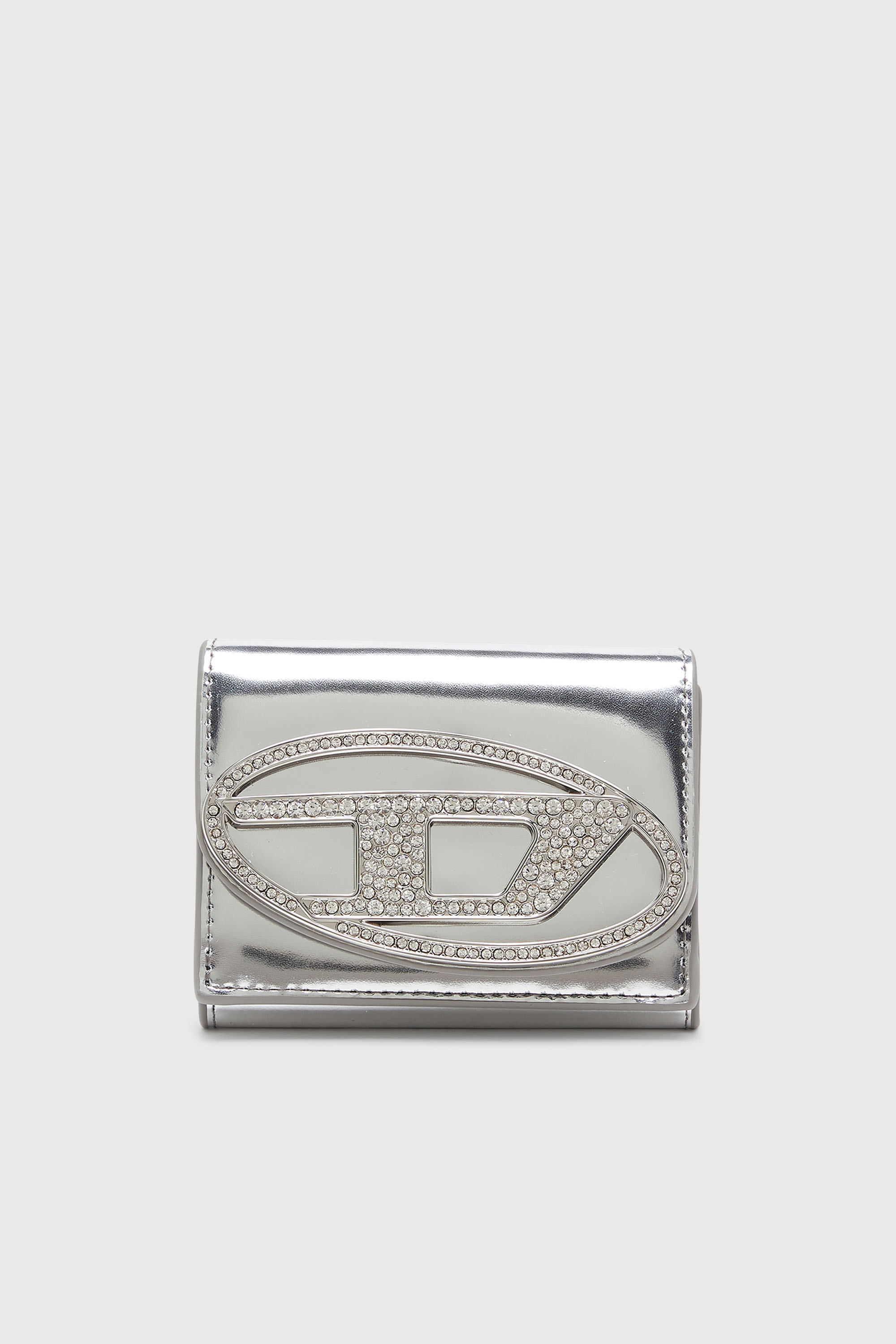 1DR TRI FOLD COIN XS 三つ折りウォレット｜シルバー｜ウィメンズ｜DIESEL
