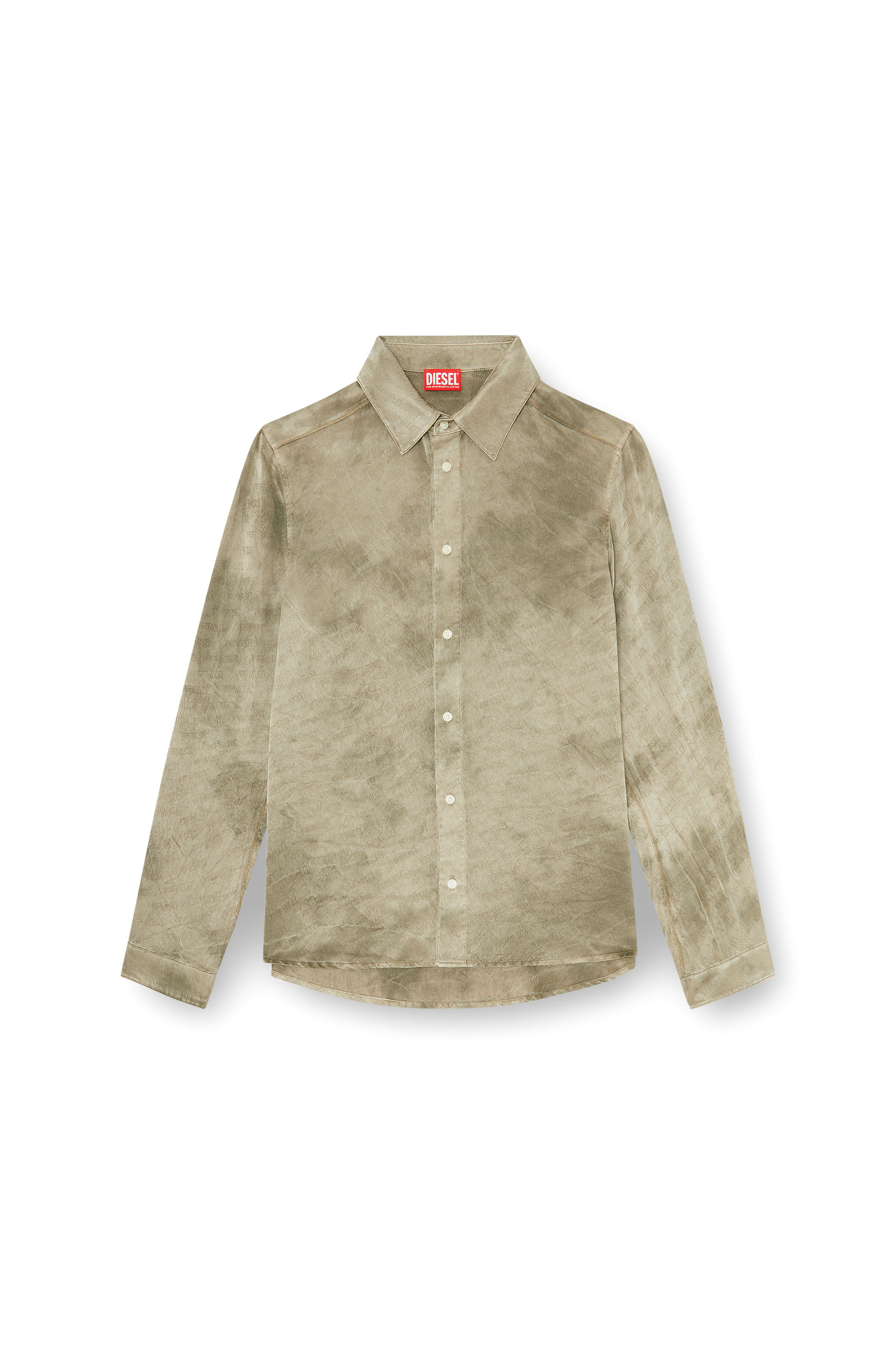 Diesel - S-KISSY-HNBW, Male's シャツ in ライトブラウン - 2
