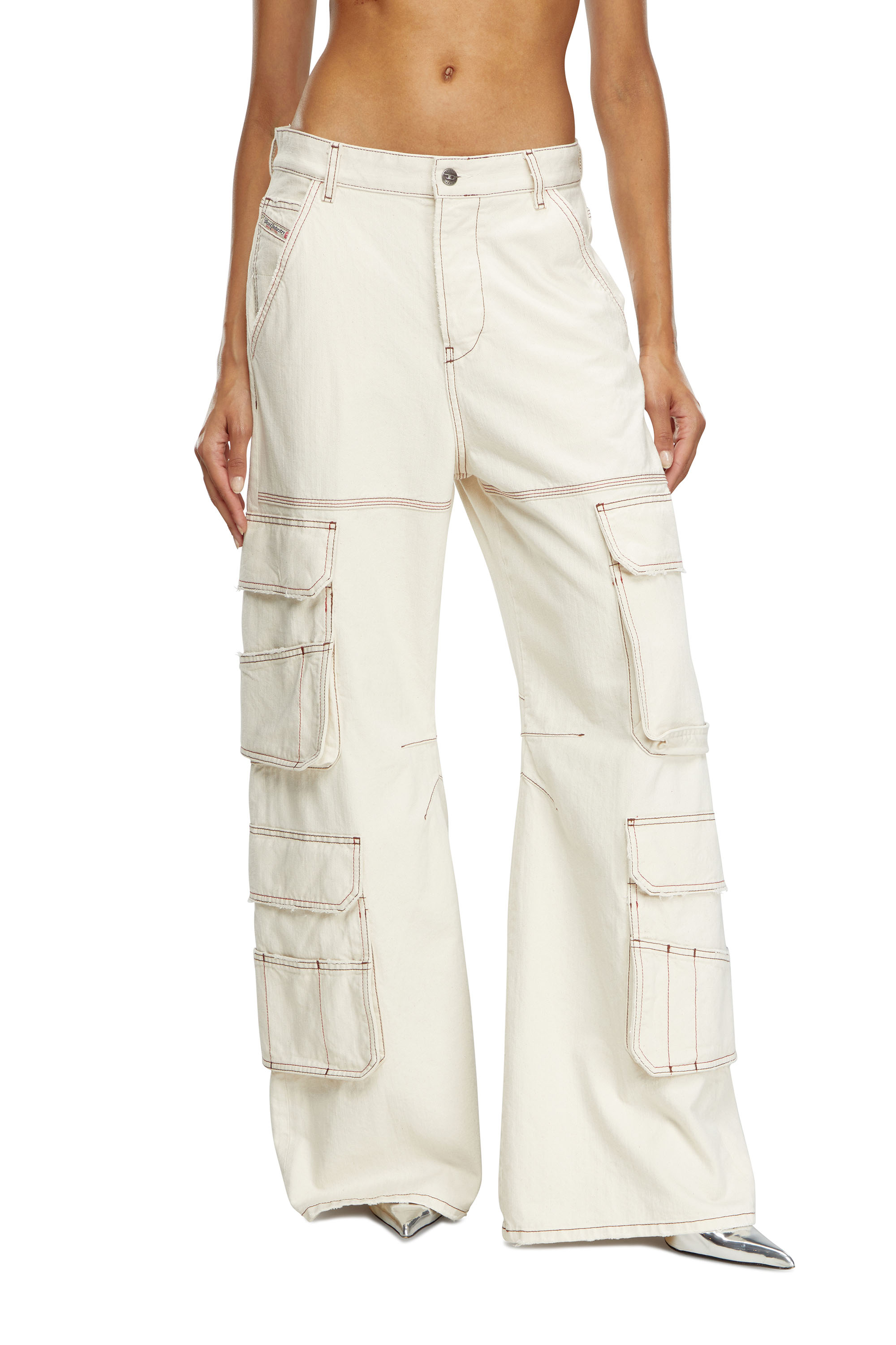 Diesel - Female's Relaxed Jeans 1996 D-Sire 0GRDQ, ホワイト - 3