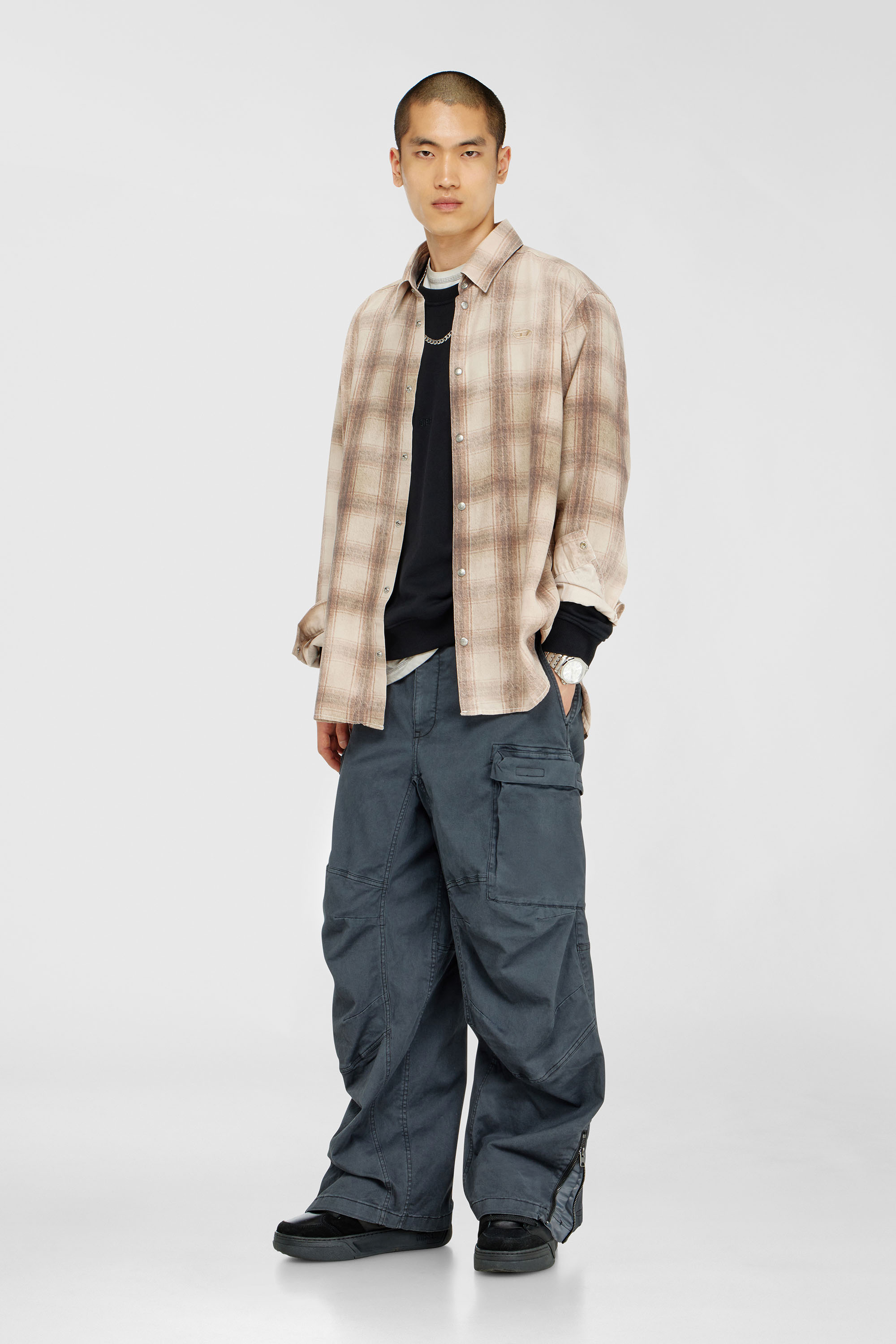 Diesel - S-NORM-AA5, Male's プルオーバースウェット in ブラック - 2