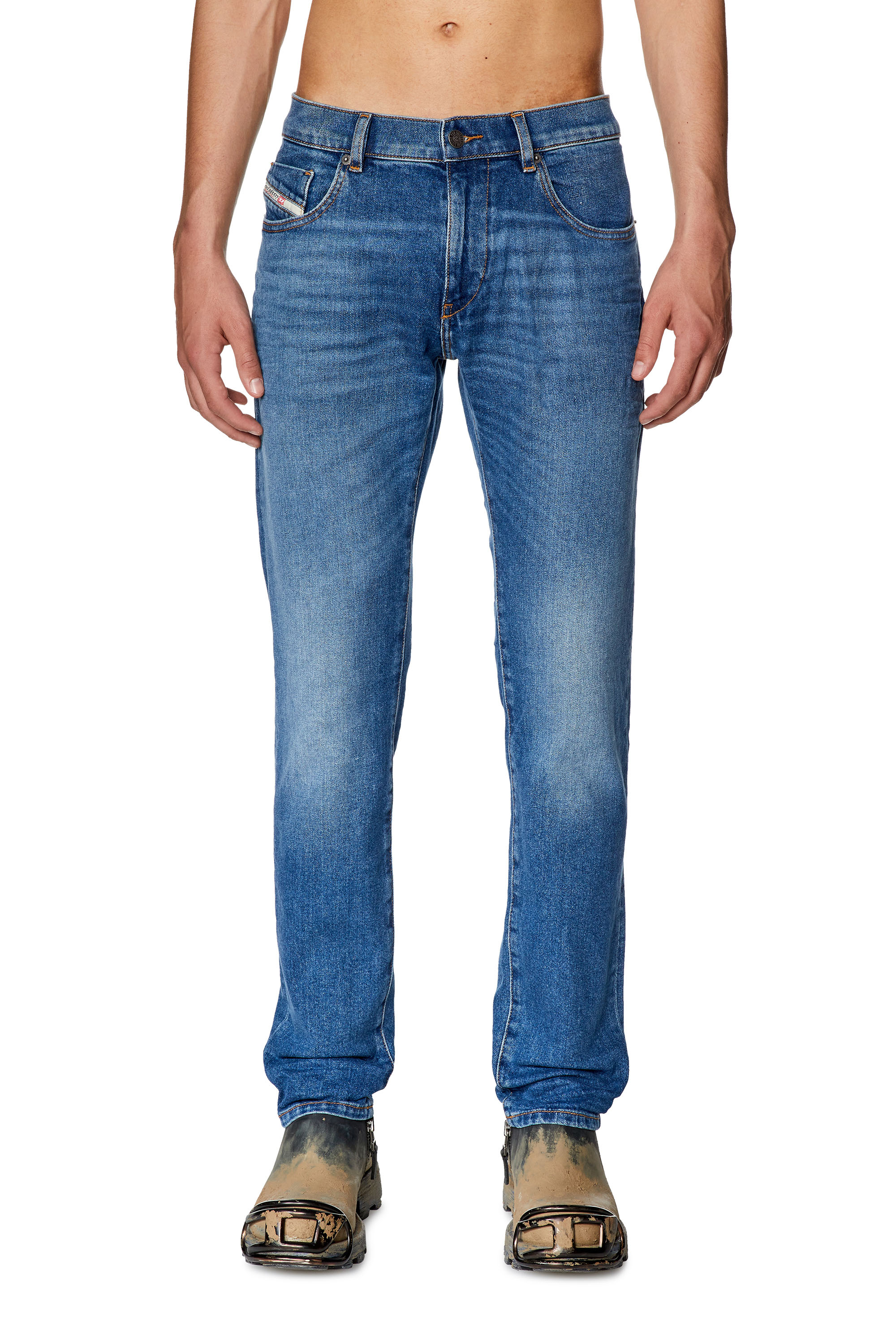 Diesel - Slim Jeans 2019 D-Strukt 0ENAT, ミディアムブルー - Image 1