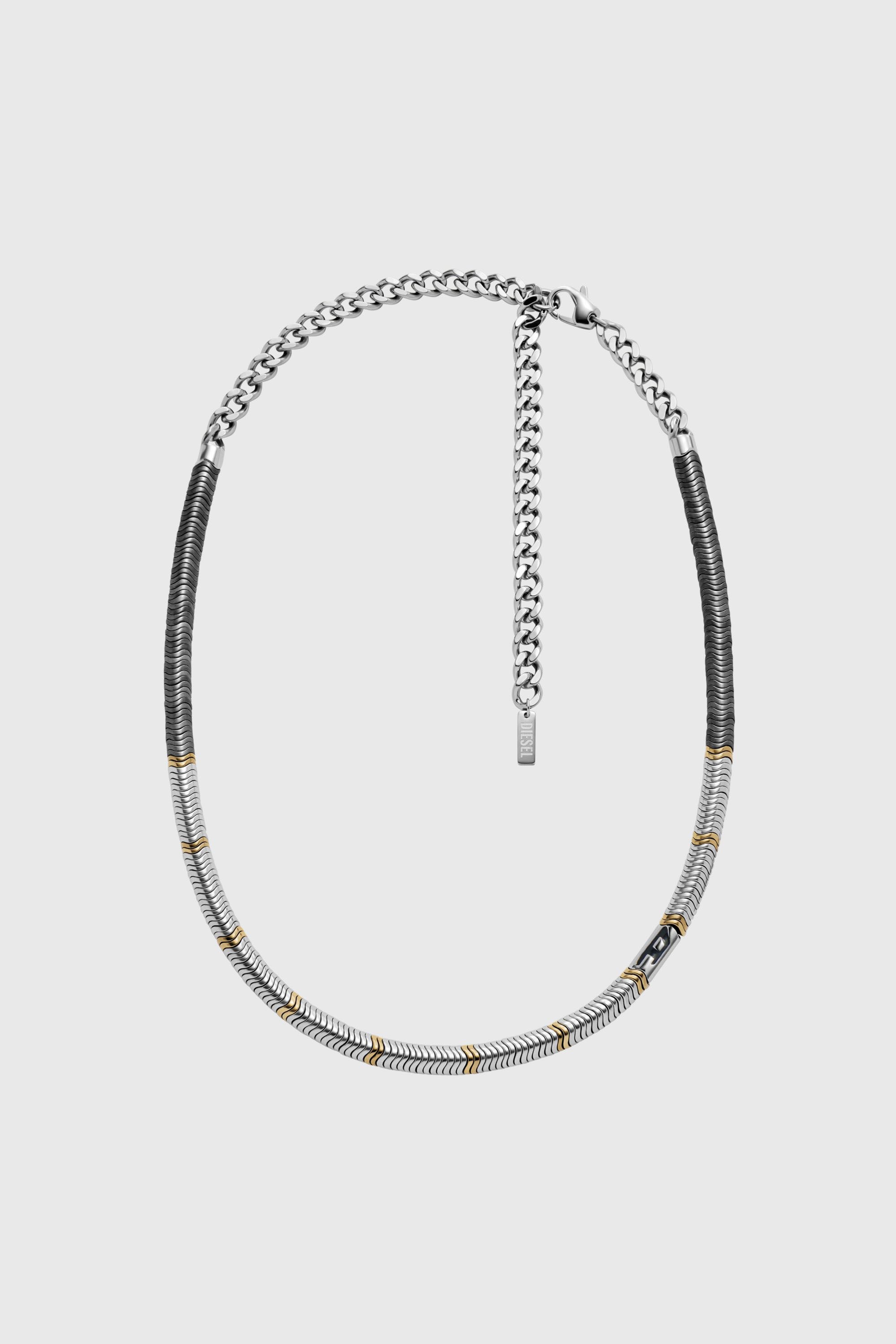 Diesel - DX1575931 JEWEL, Unisex's ネックレス in シルバー/ゴールド - 1