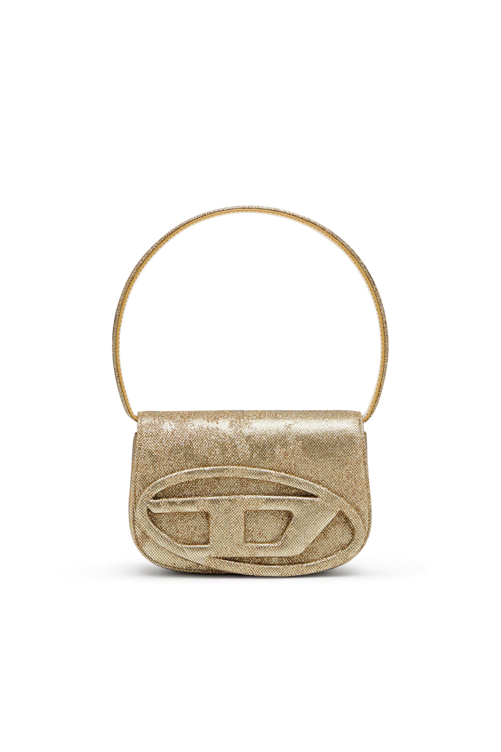 Diesel - 1DR, Female's 1DR-Iconic 1DR bag in glitter-camo Lurex in ゴールド - 1