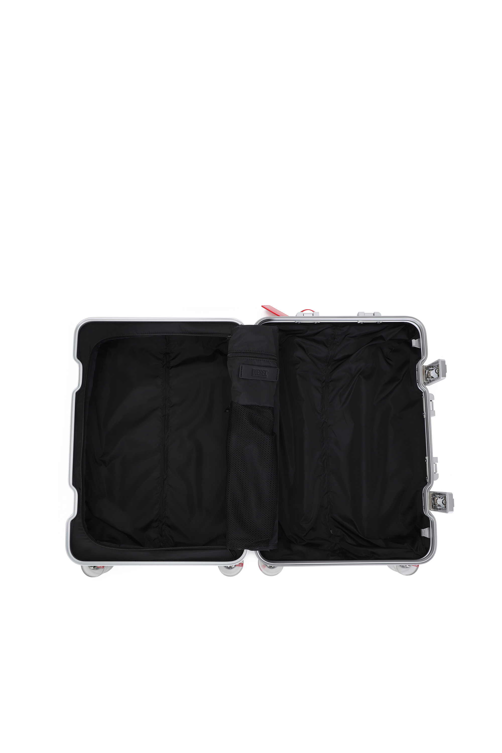 Diesel - DIESEL ALUMINUM TROLLEY- DSL002, Unisex's Aluminum Carry-On Luggage 20" in シルバー - 4