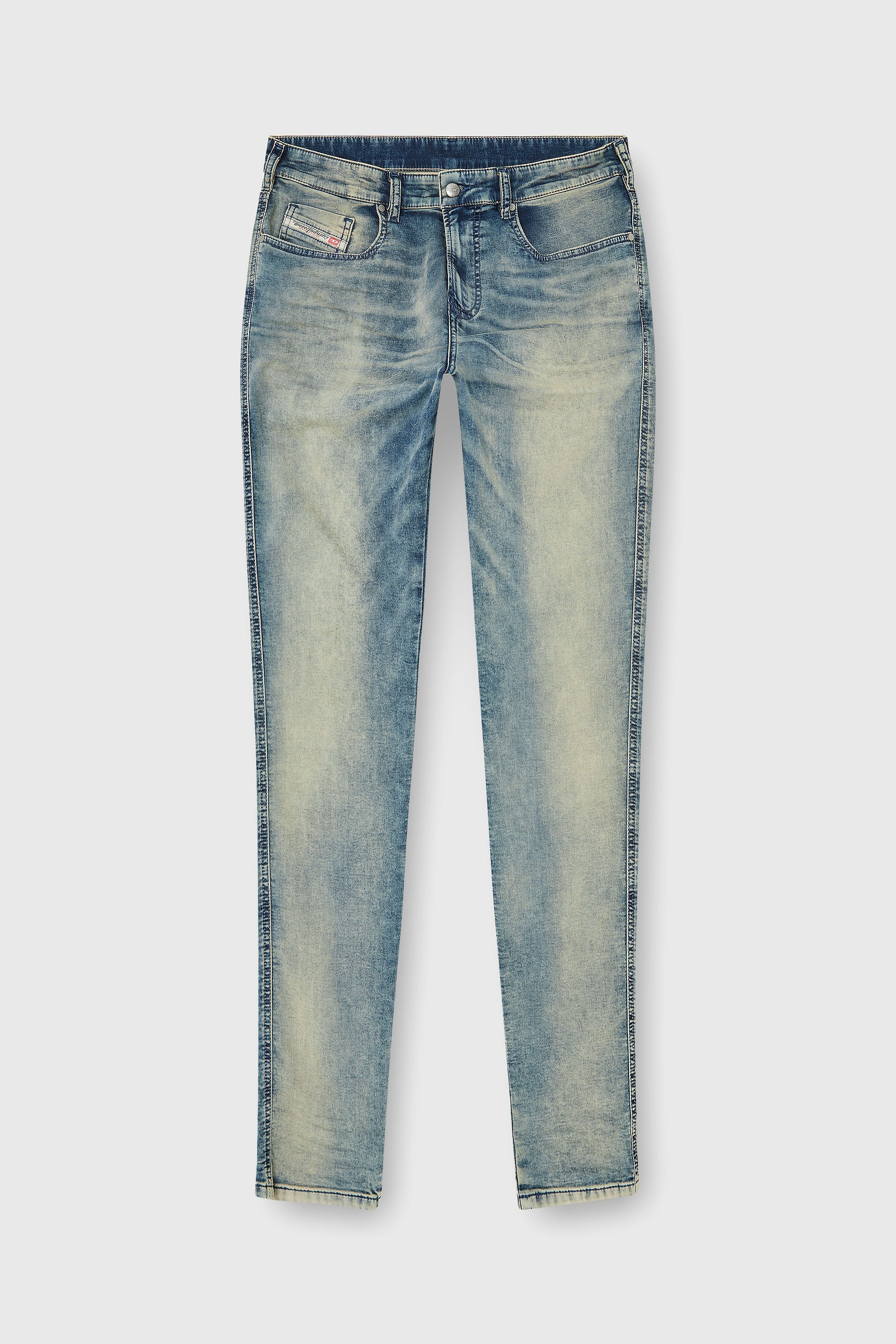 Diesel - Male's Slim 2062 D-Strukt Joggjeans&reg; 09P60, ミディアムブルー - 2
