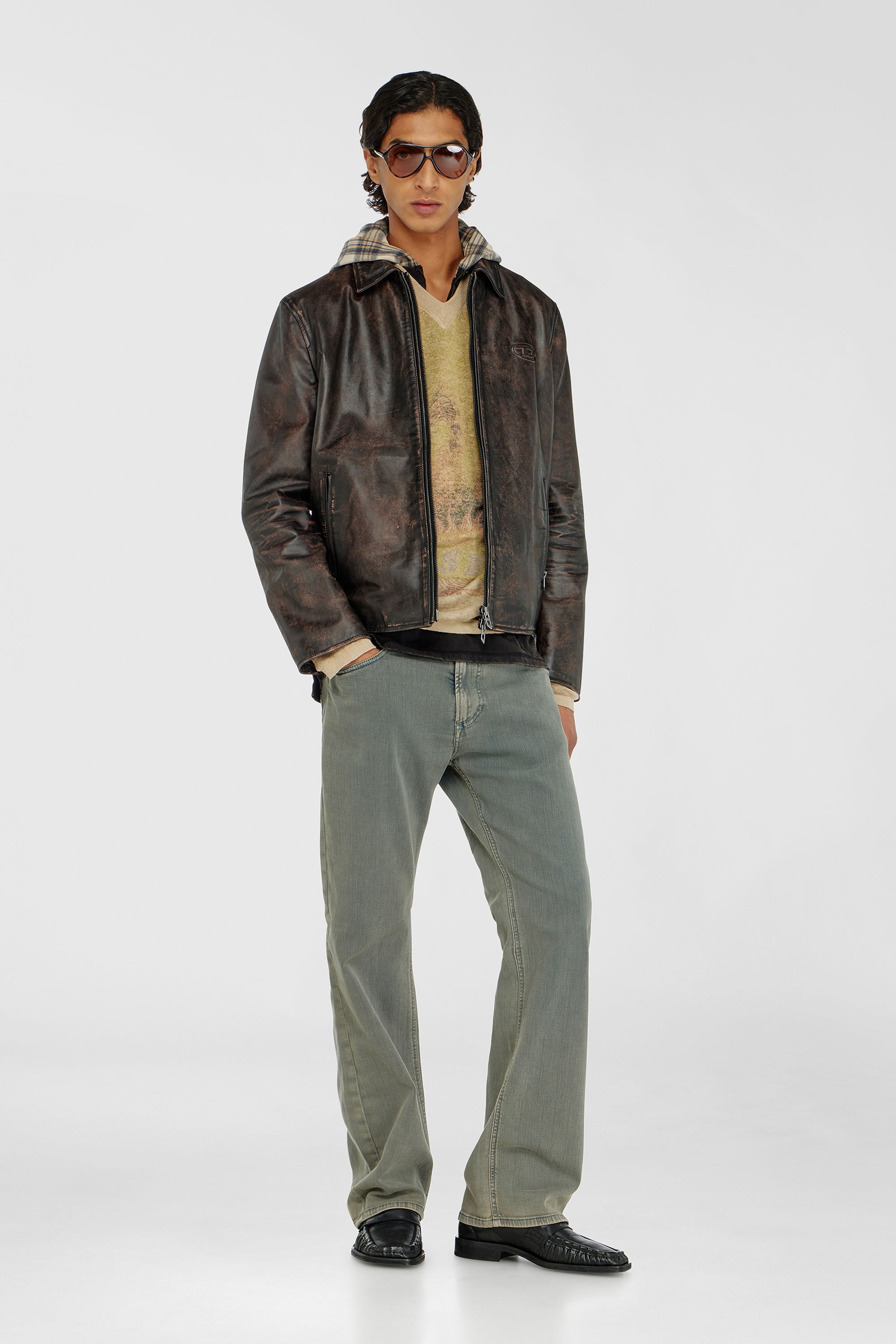Diesel - Male's Relaxed 2080 D-Reel Joggjeans&reg; 068WQ, グレー - 1