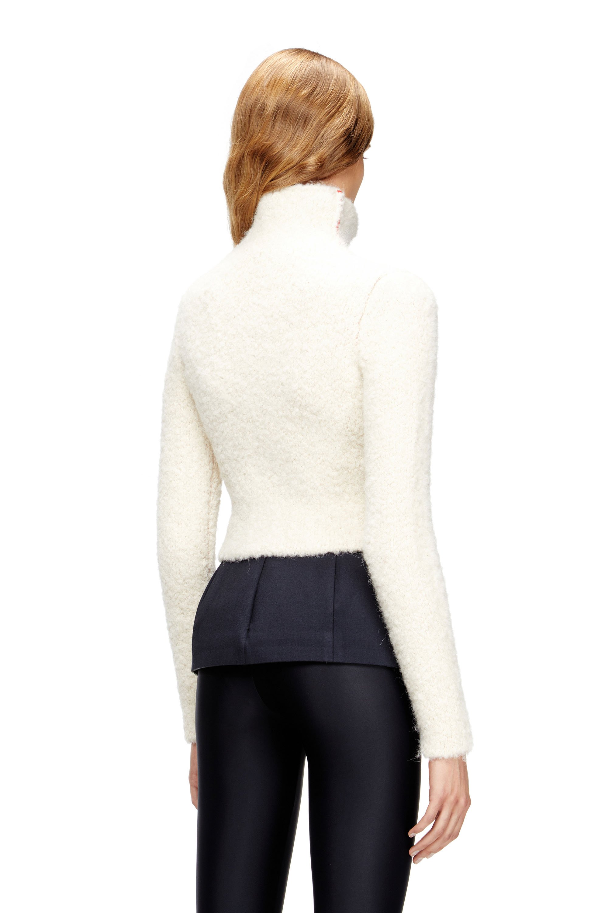 Diesel - M-ELEONERE, Female's Zip cardigan with contrast interior in null - 4