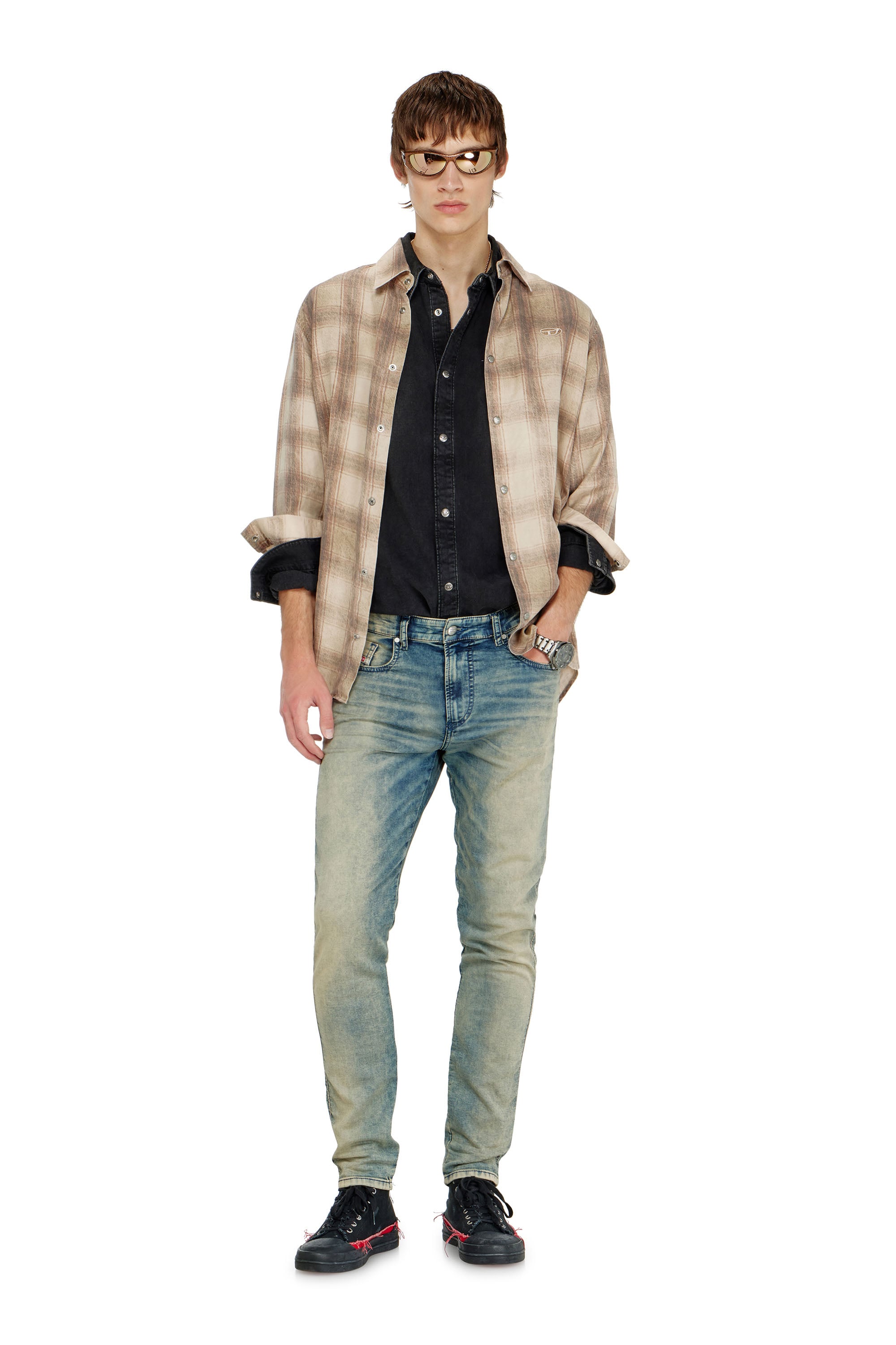 Diesel - Male's Slim 2062 D-Strukt Joggjeans&reg; 09P60, ミディアムブルー - 1