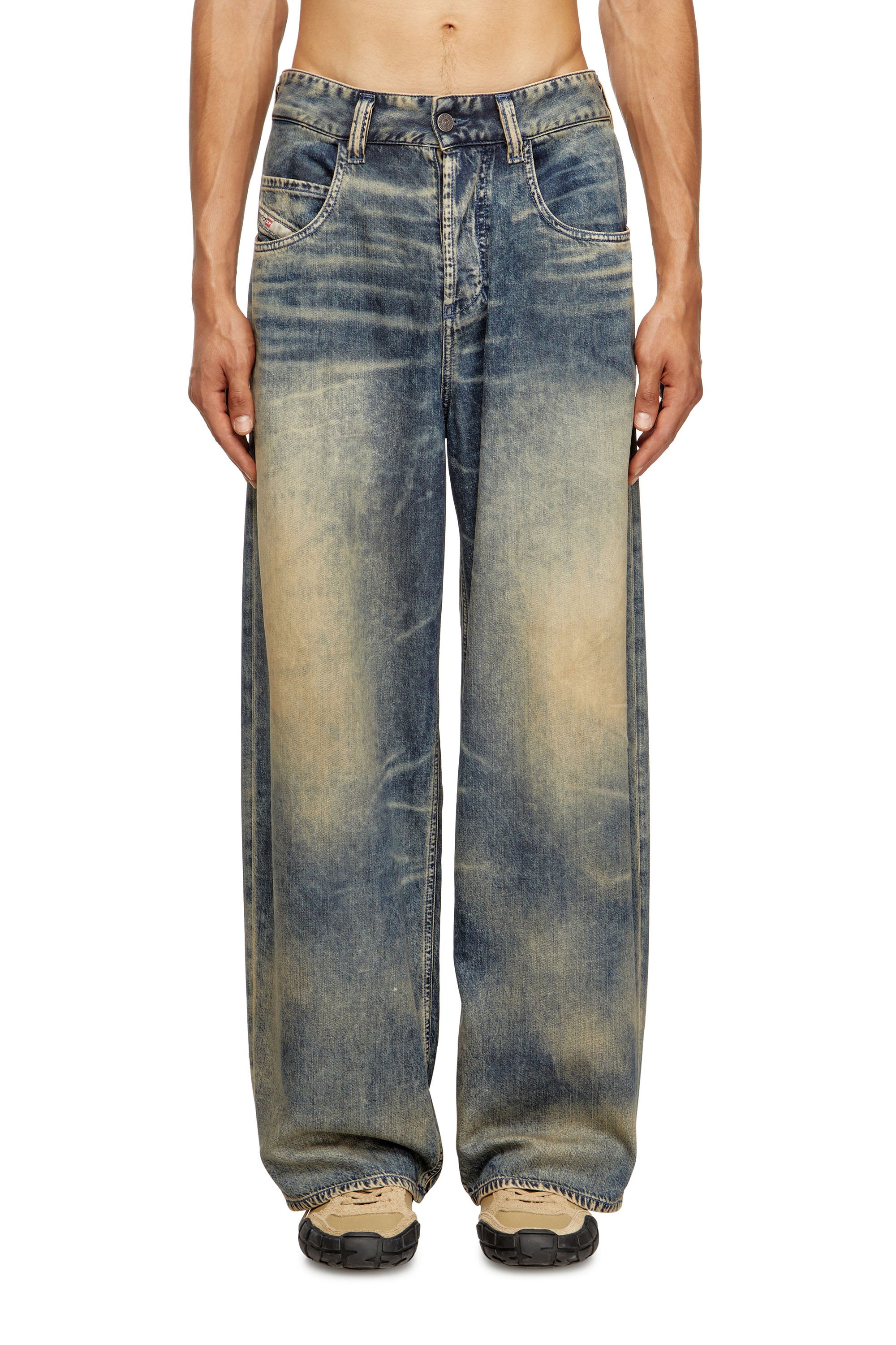 Diesel - Male's Relaxed Jeans 1997 D-Enim-M 0CEBB, ミディアムブルー - 1