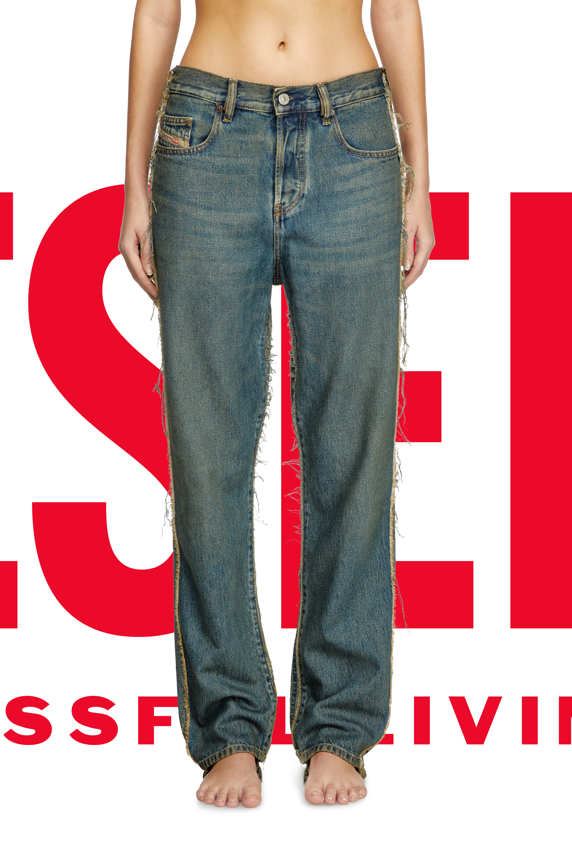 Regular Jeans Dieseloves 03 09M98, ダークブルー Diesel - Male's Regular Jeans Dieseloves 03 09M98, ダークブルー - 7
