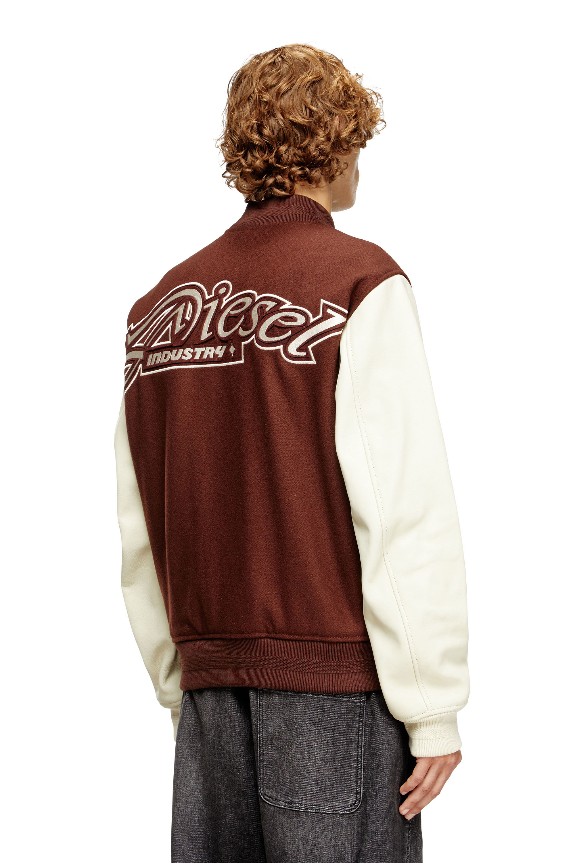 Diesel - L-KOPF, Male's ブルゾン in ブラウン - 5